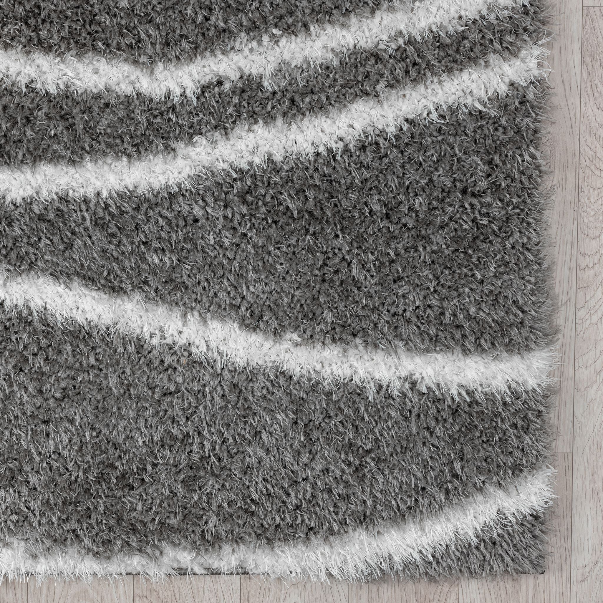 Plushy 385 Cloud Grey Runner Rug - Hallway Decor Staple