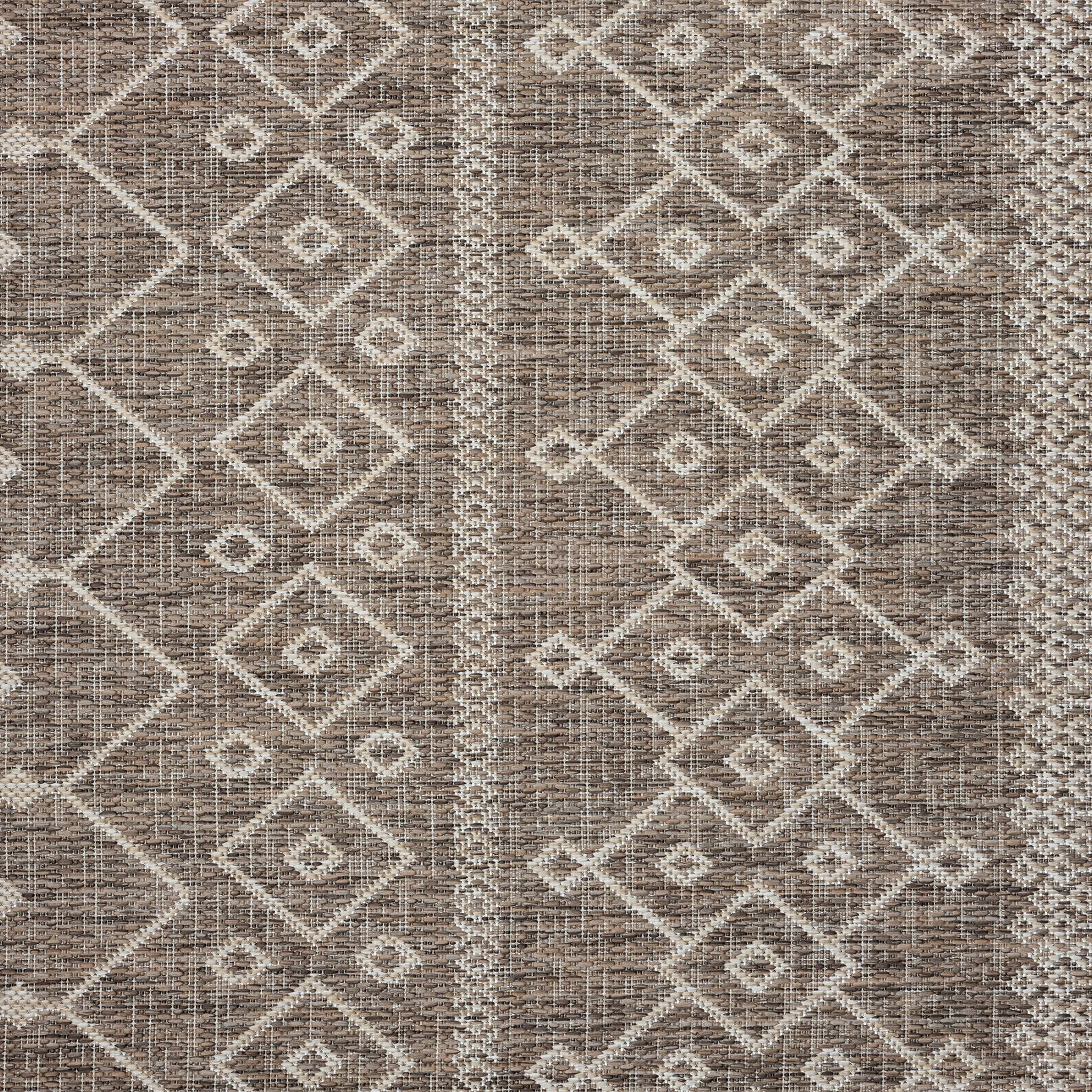 Patio 451 Almond Brown Runner Rug - Rustic Hallway Rug