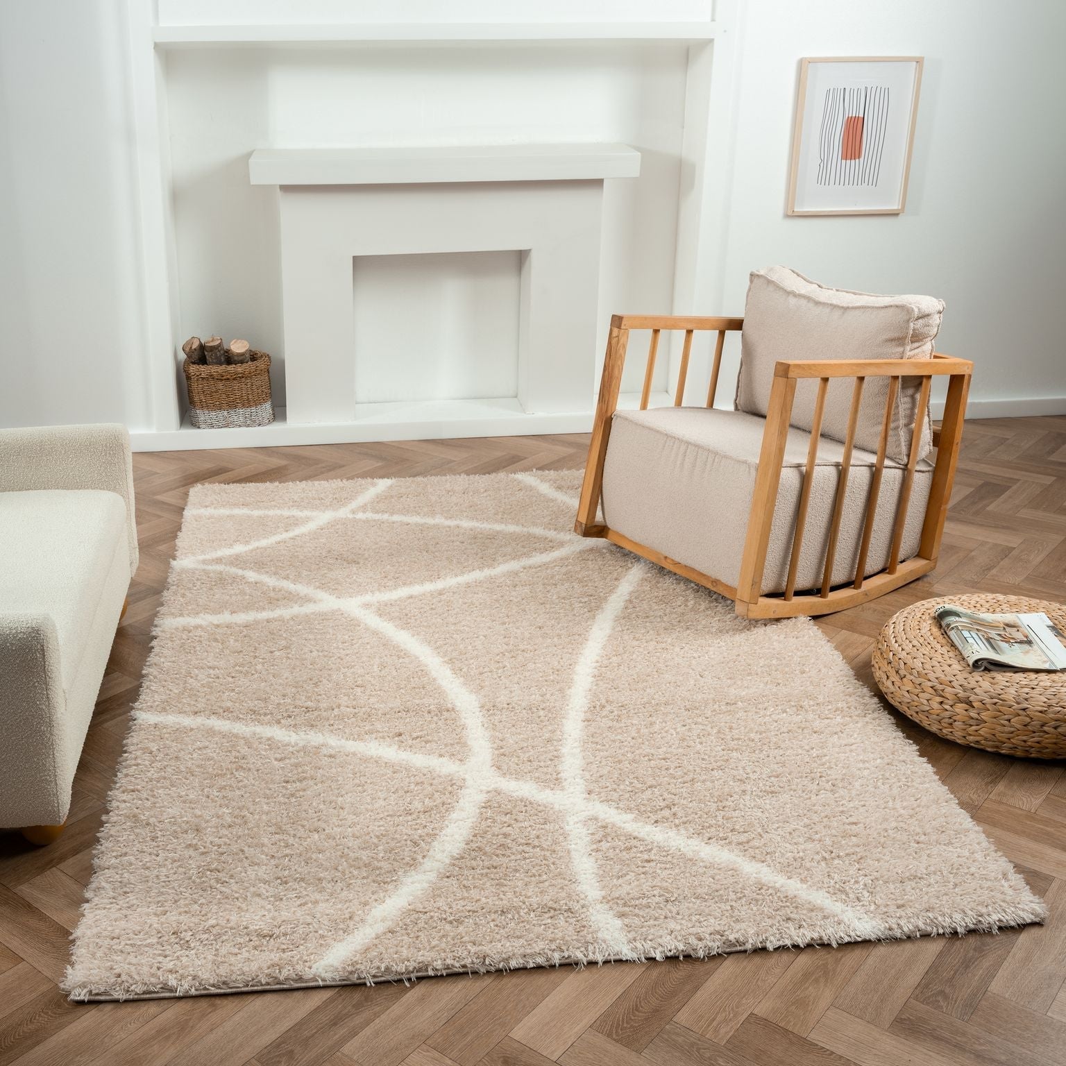Plushy 382 Fawn Rug - Plush Comfort for Living Rooms