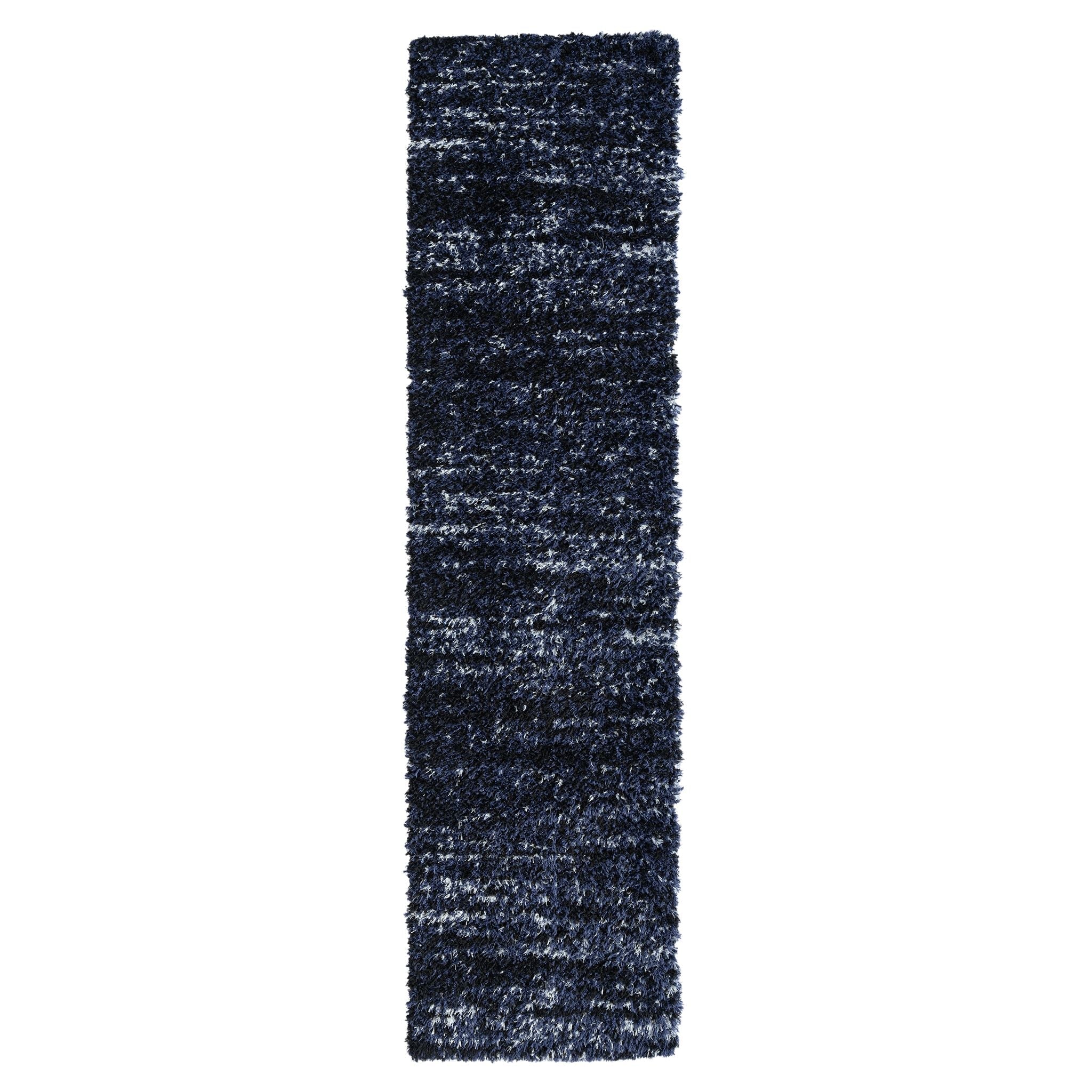 Plushy 386 Lava Navy Runner Rug - Sleek Hallway Rug