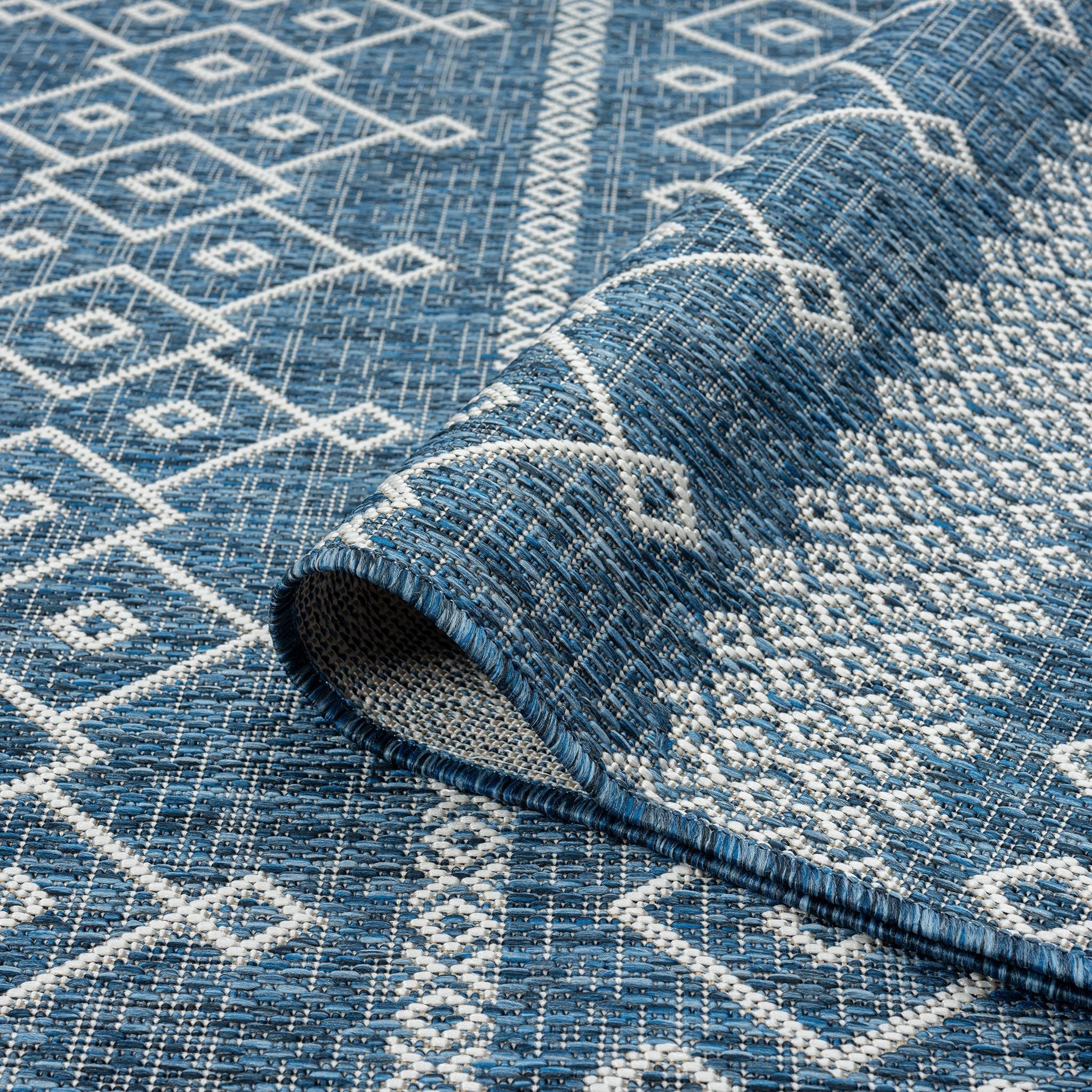 Patio 452 Ocean Light Blue Rug - Breezy Coastal Style