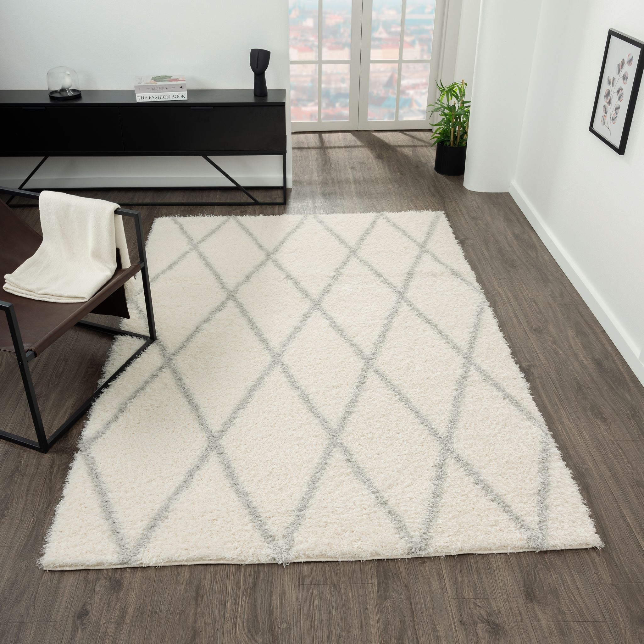 Plushy 388 Sand Rug - Warm Earthy Tone Floor Rug