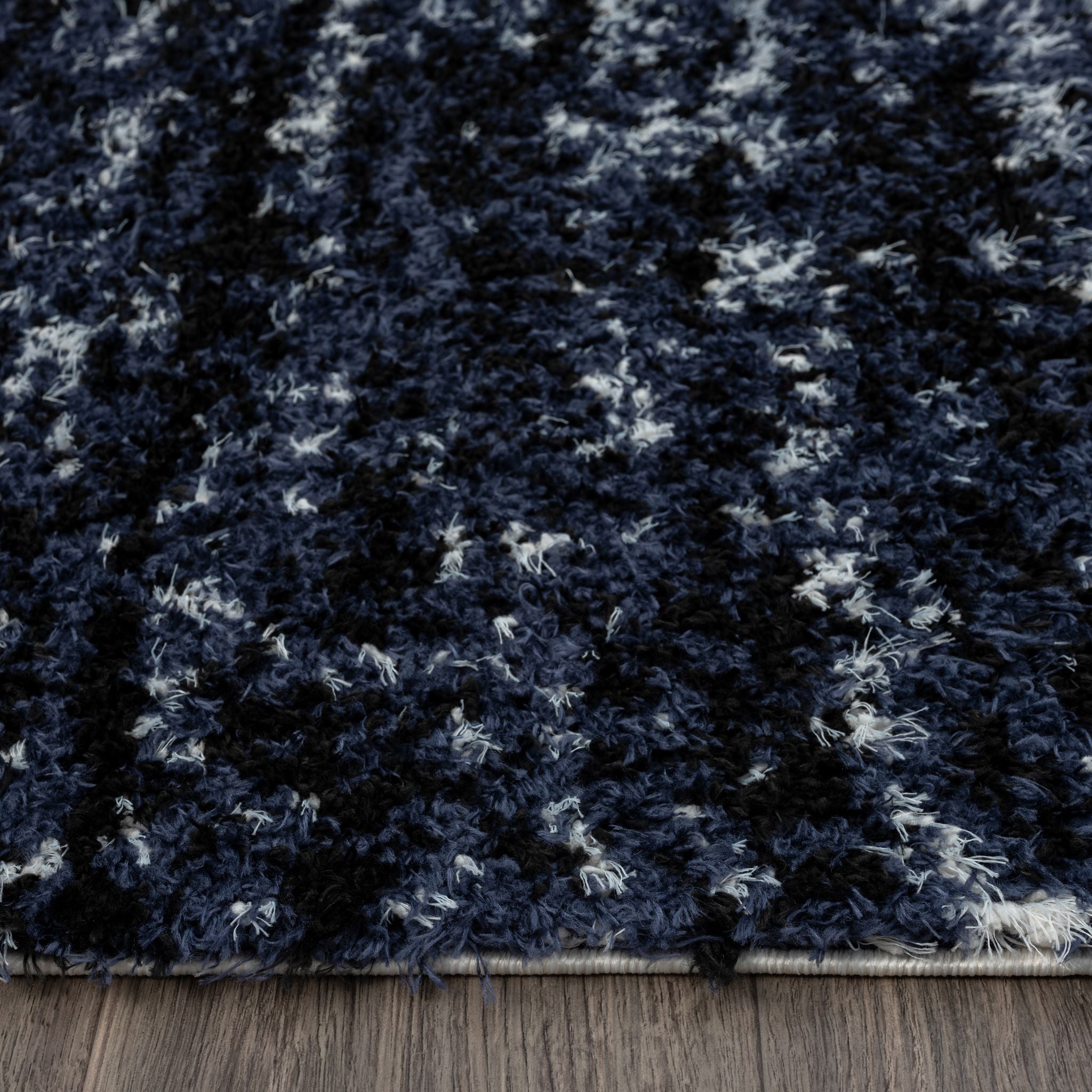 Plushy 386 Lava Navy Runner Rug - Sleek Hallway Rug