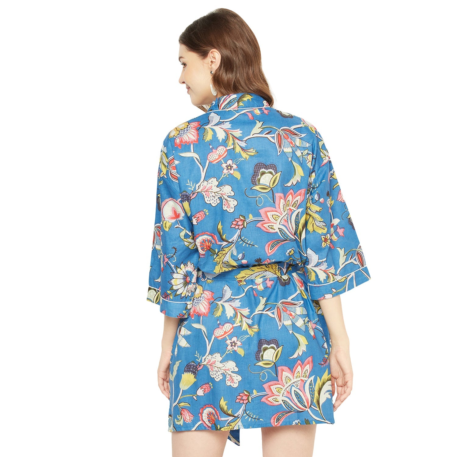 Turkish Dreams - Floral Kimono Bathrobe, Cover-Up