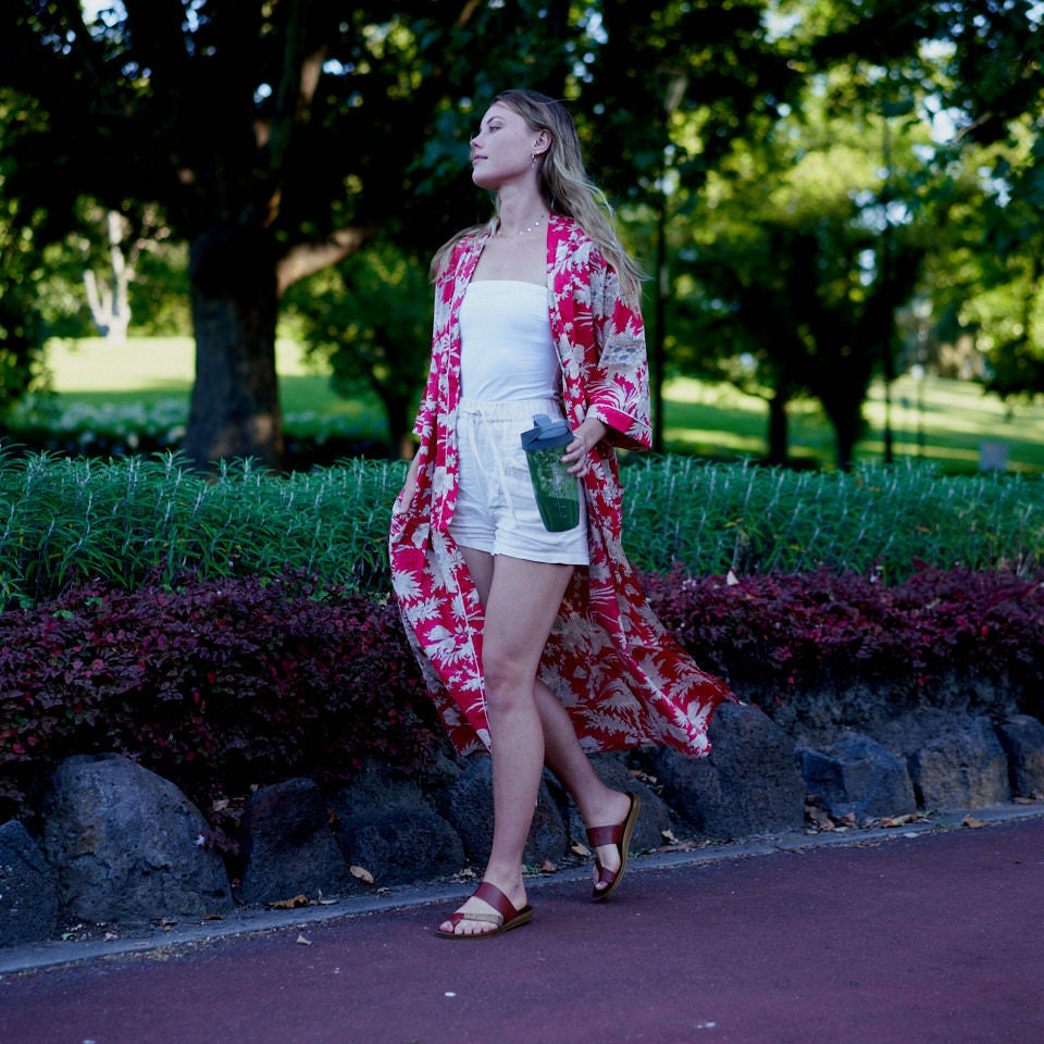 Seaside Serenity Cotton Kimono Robe – Coastal Boho