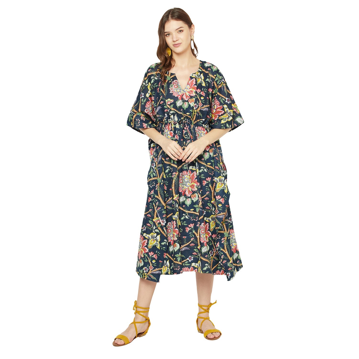 Secret Garden - 100% Cotton Kaftan
