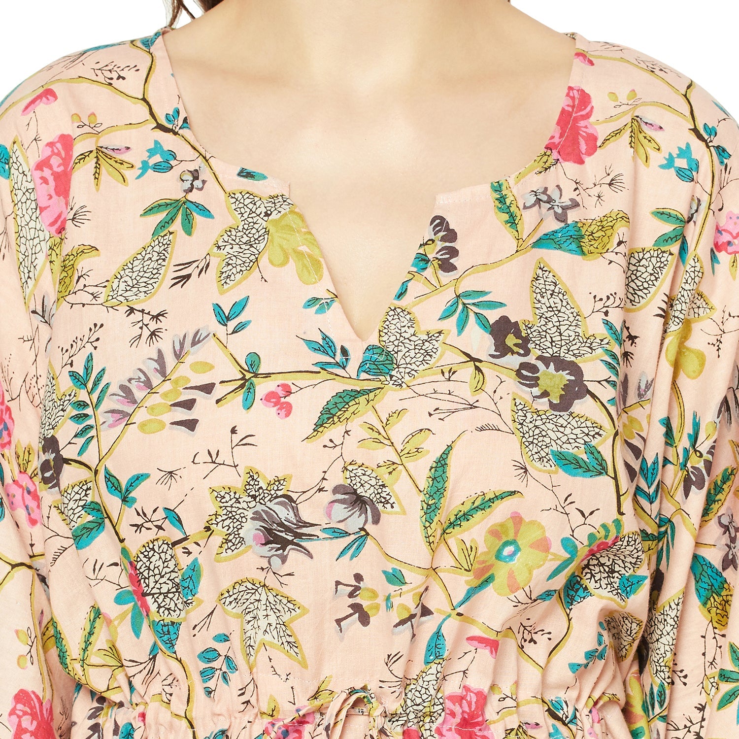 Nature's Symphony - 100% Cotton Kaftan