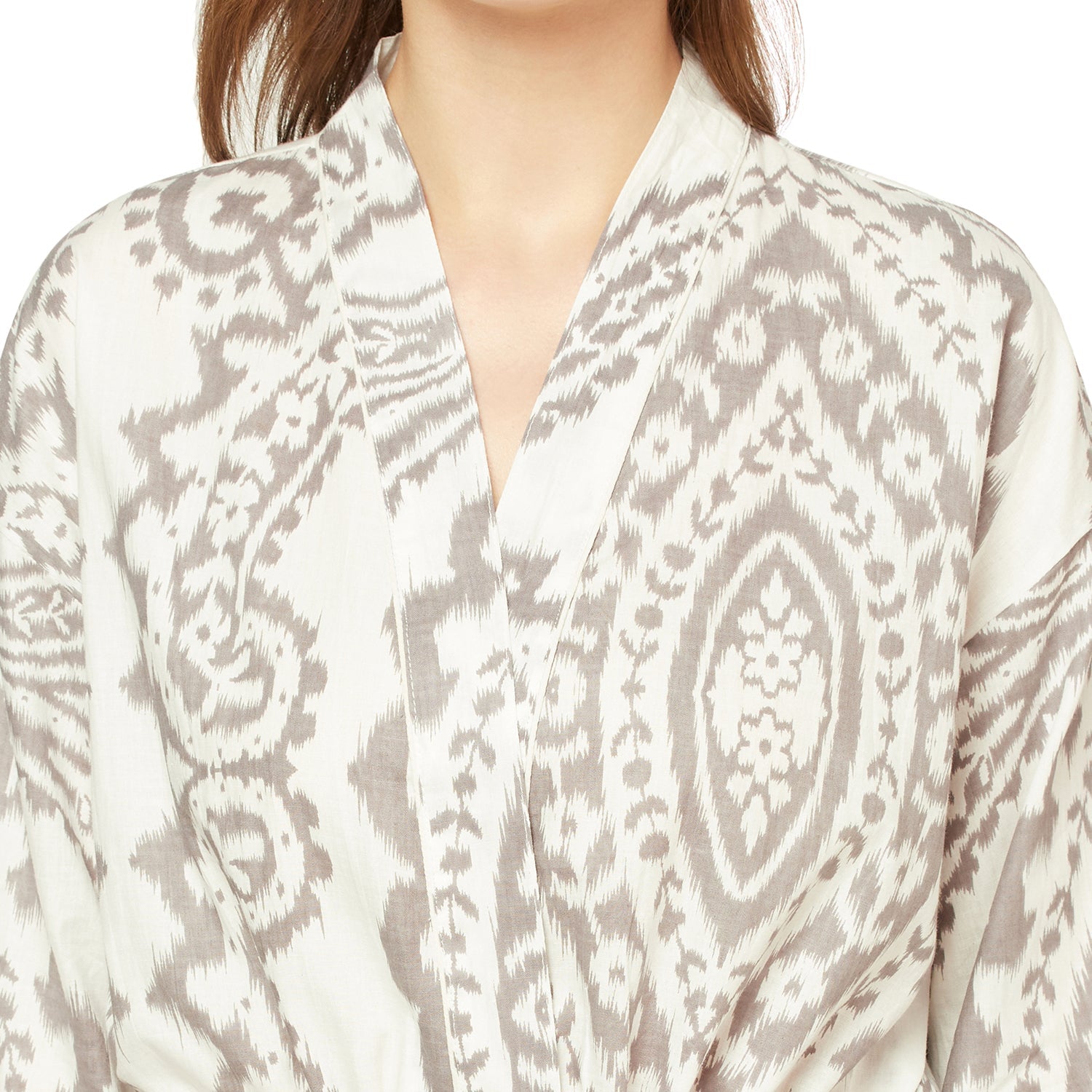 Serene Haven Cotton Kimono Robe - 100% Cotton