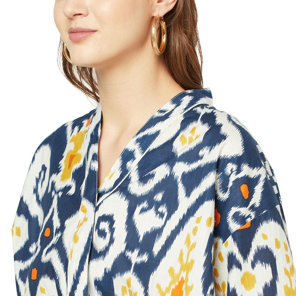 Relaxing Radiance Cotton Kimono Robe