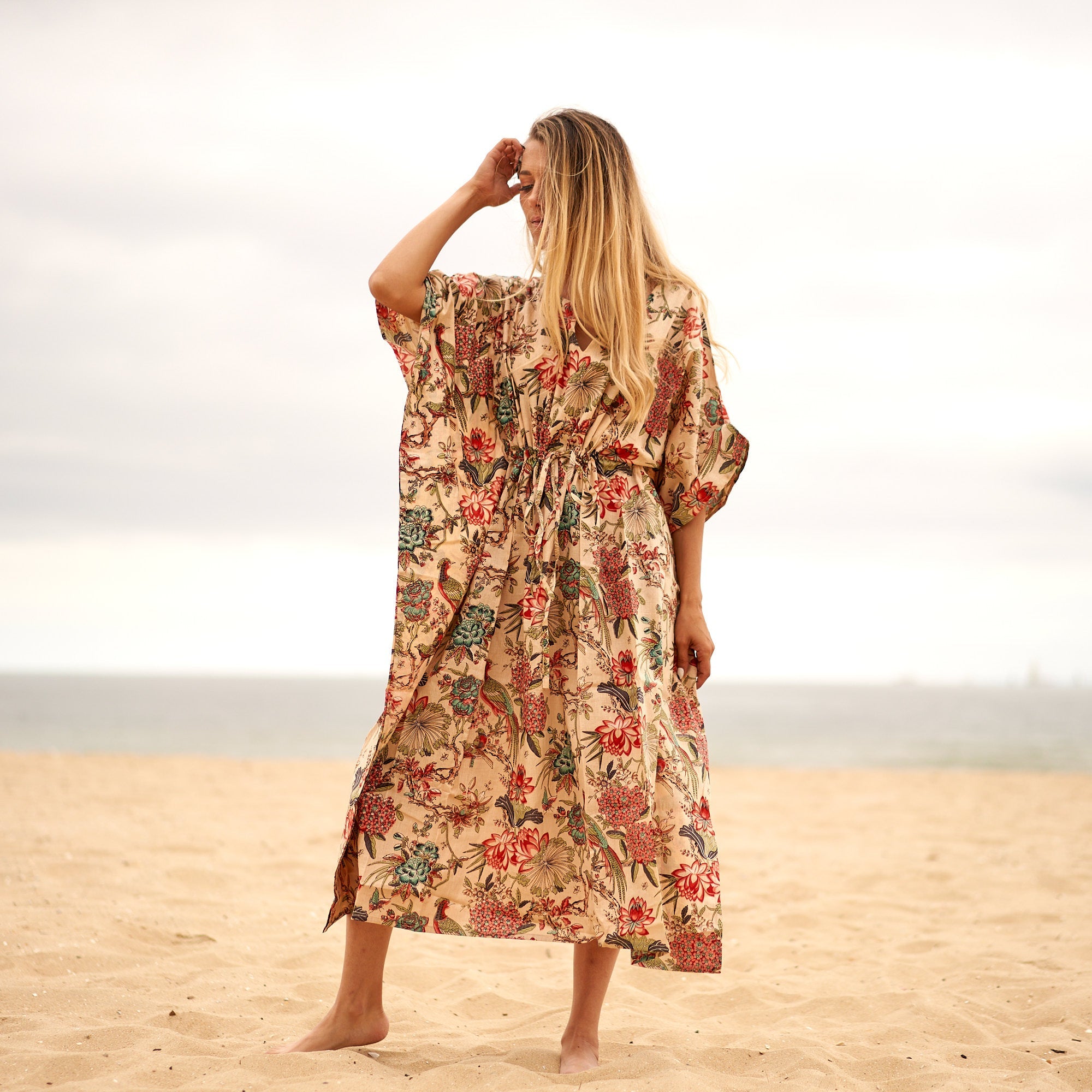Tropical Paradise Cotton Kaftan | Island Vibe