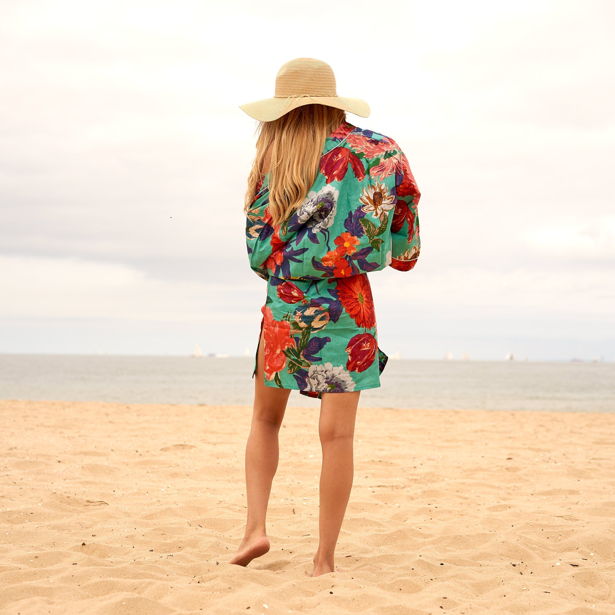 Blossoming Beauty Cotton Kimono | Romantic Florals