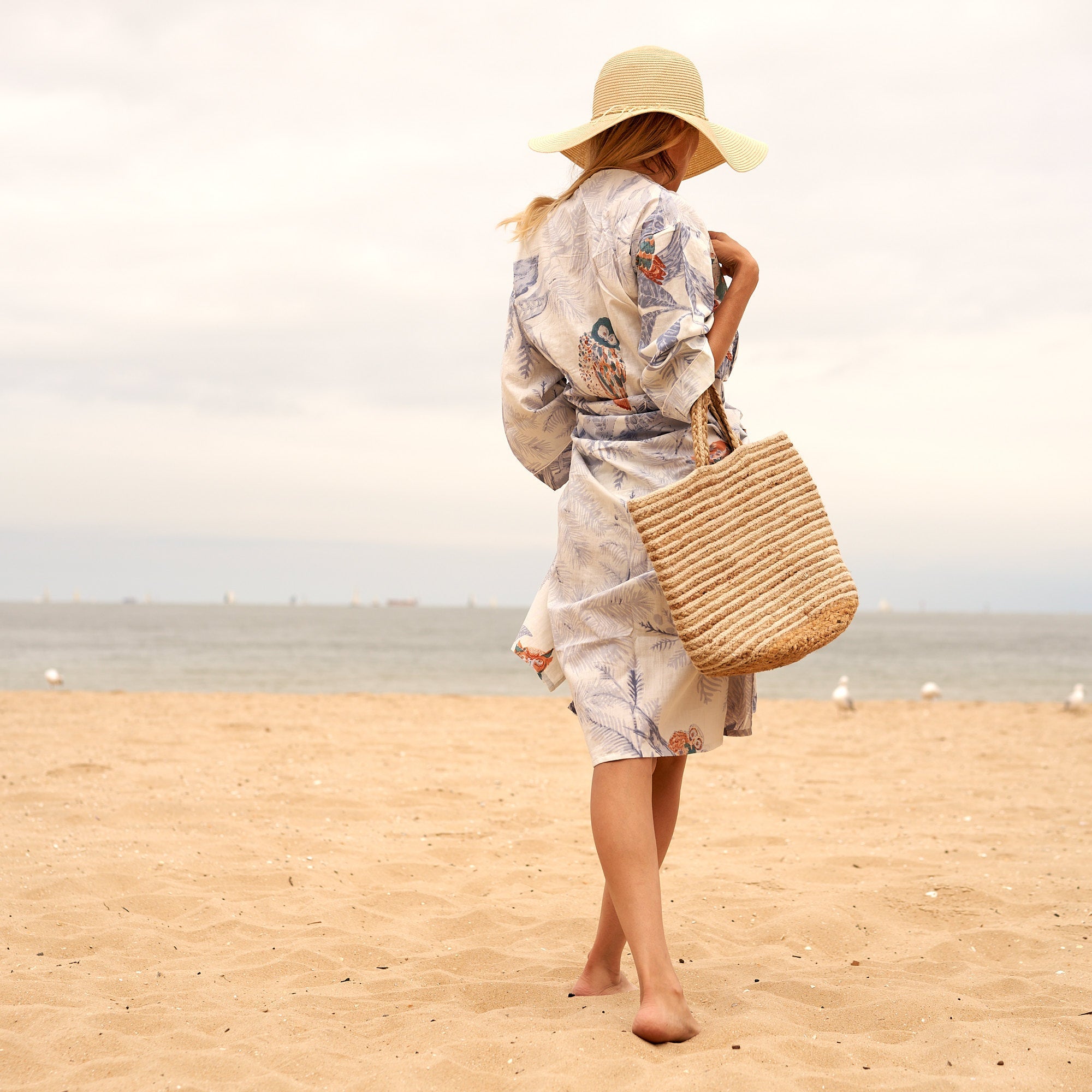 Night Owl's Dream Cotton Kimono | Mystical Appeal