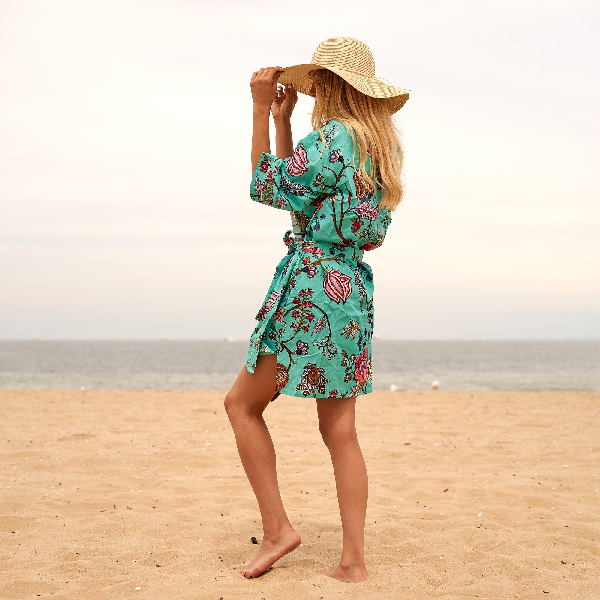 Frida's Vibrance Cotton Kimono | Colourful Florals