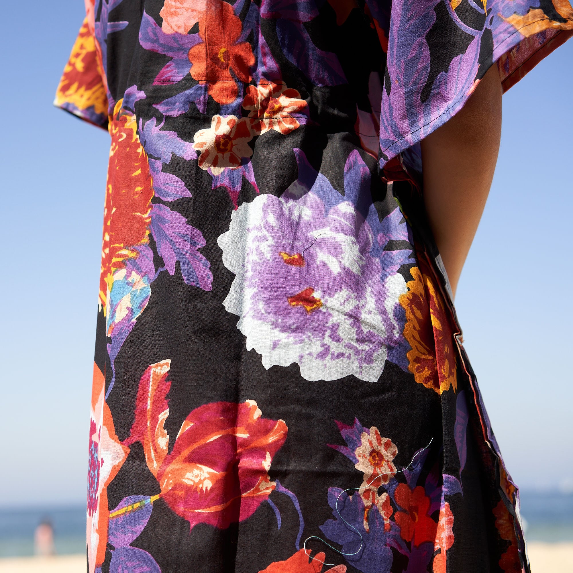 Midnight Jungle' 100% Cotton Kaftan | Tropical Boho