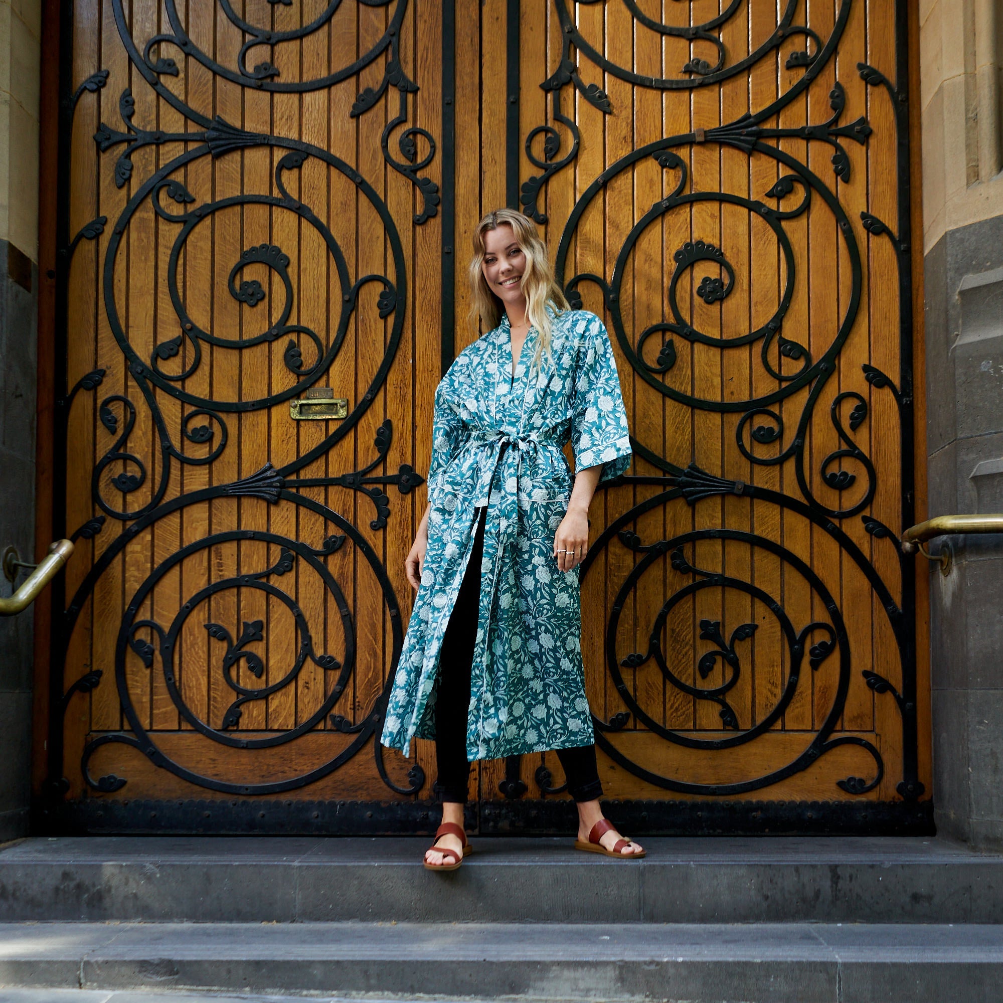 Endless Summer 100% Cotton Kimono Robe