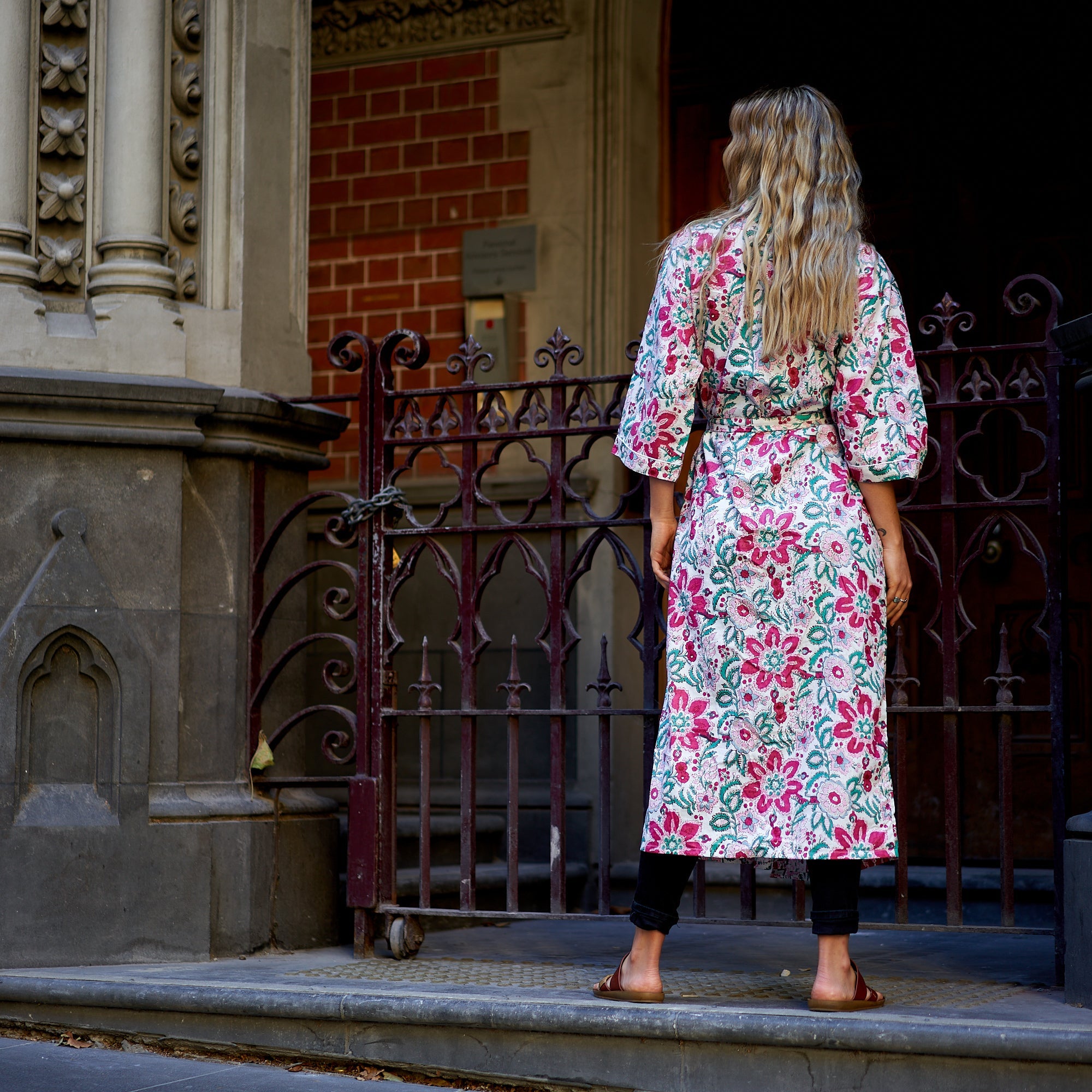 Summer Retreat 100% Cotton Kimono Robe