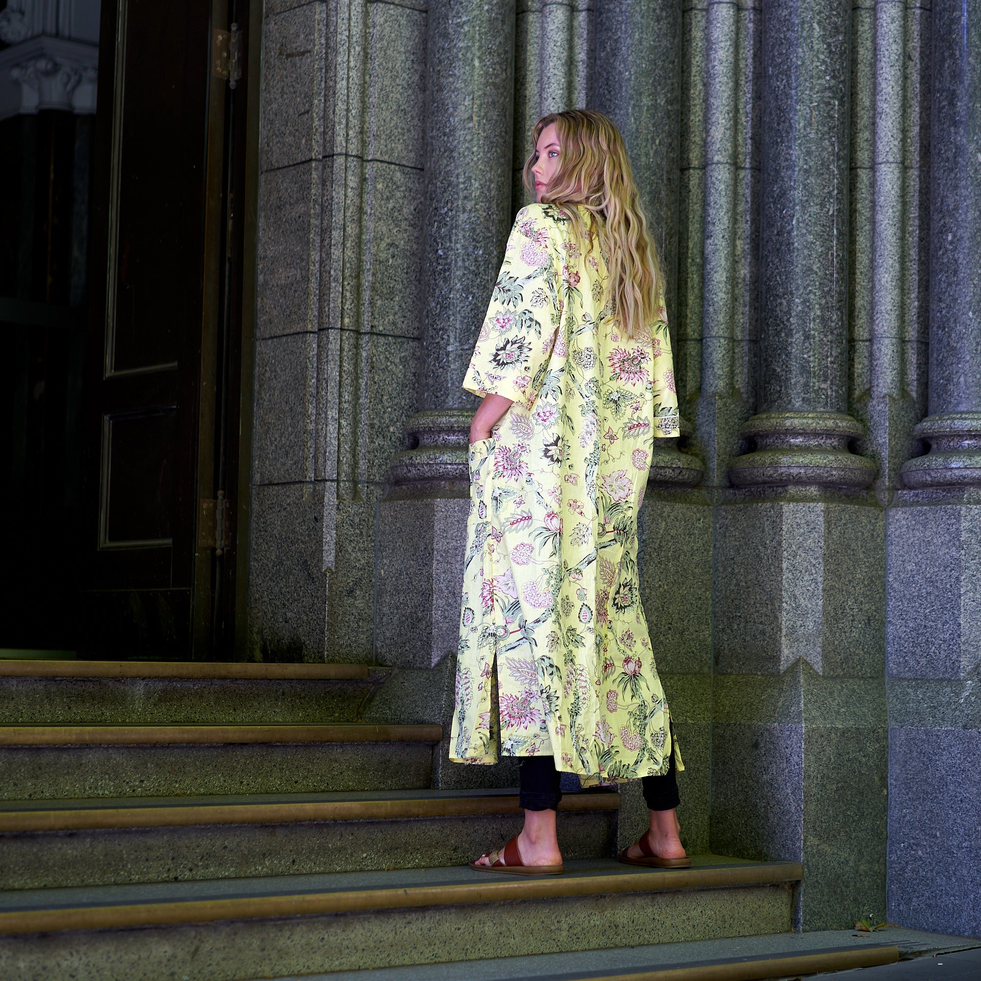 In Full Bloom 100% Cotton Kimono Robe