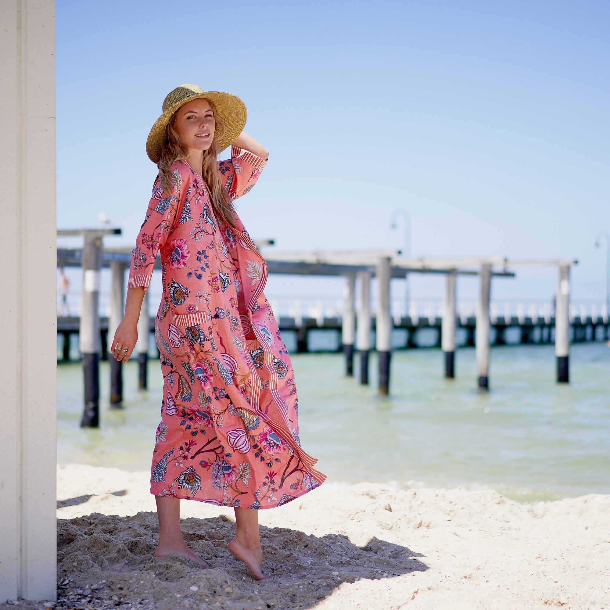 Island Soul 100% Cotton Kimono Robe