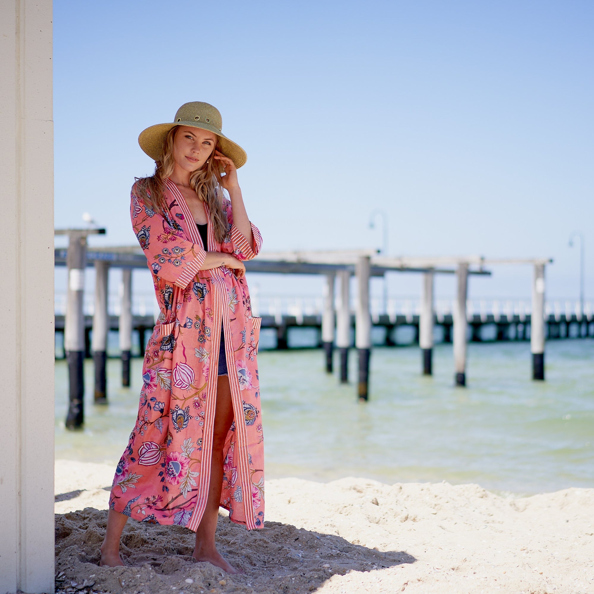 Island Soul 100% Cotton Kimono Robe