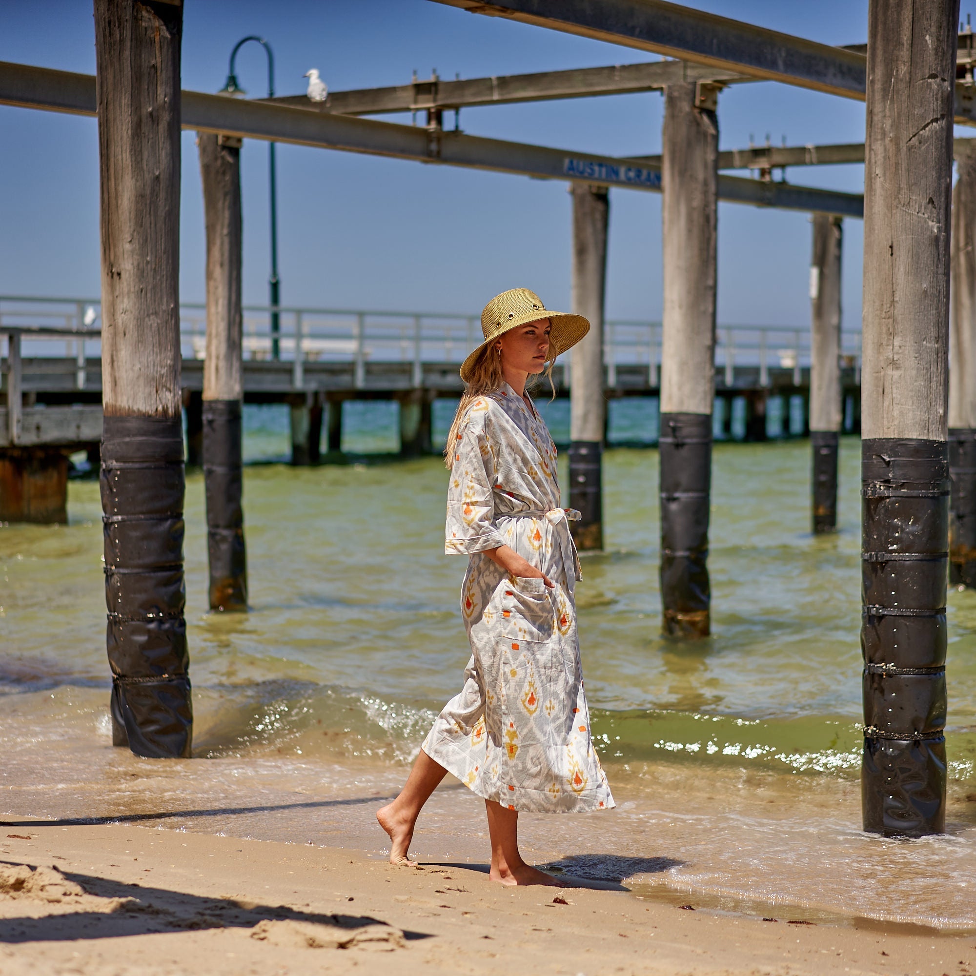 Forever Summer 100% Cotton Kimono Robe