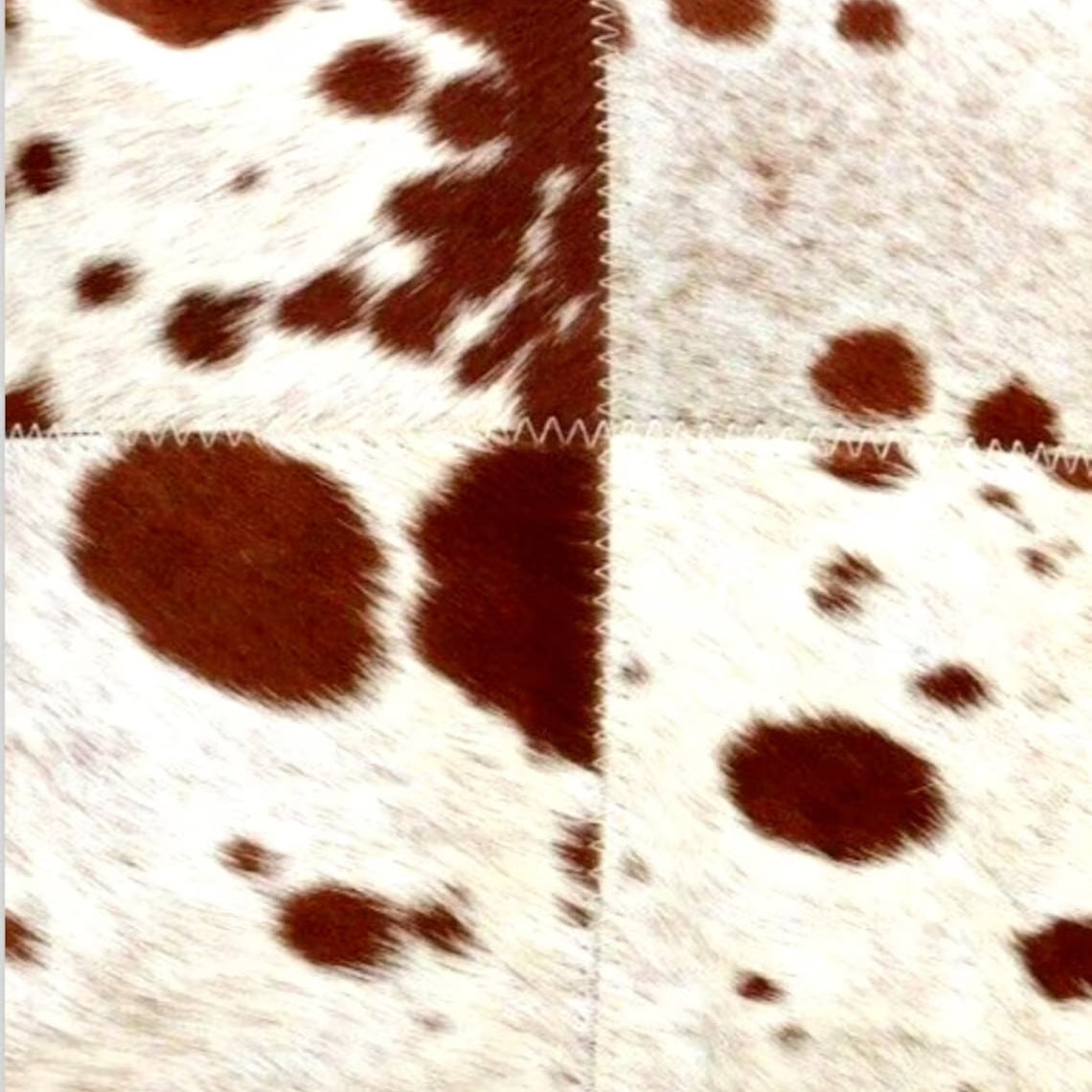 Cowhide Cushion Cover - Brown & Black 40x40cm