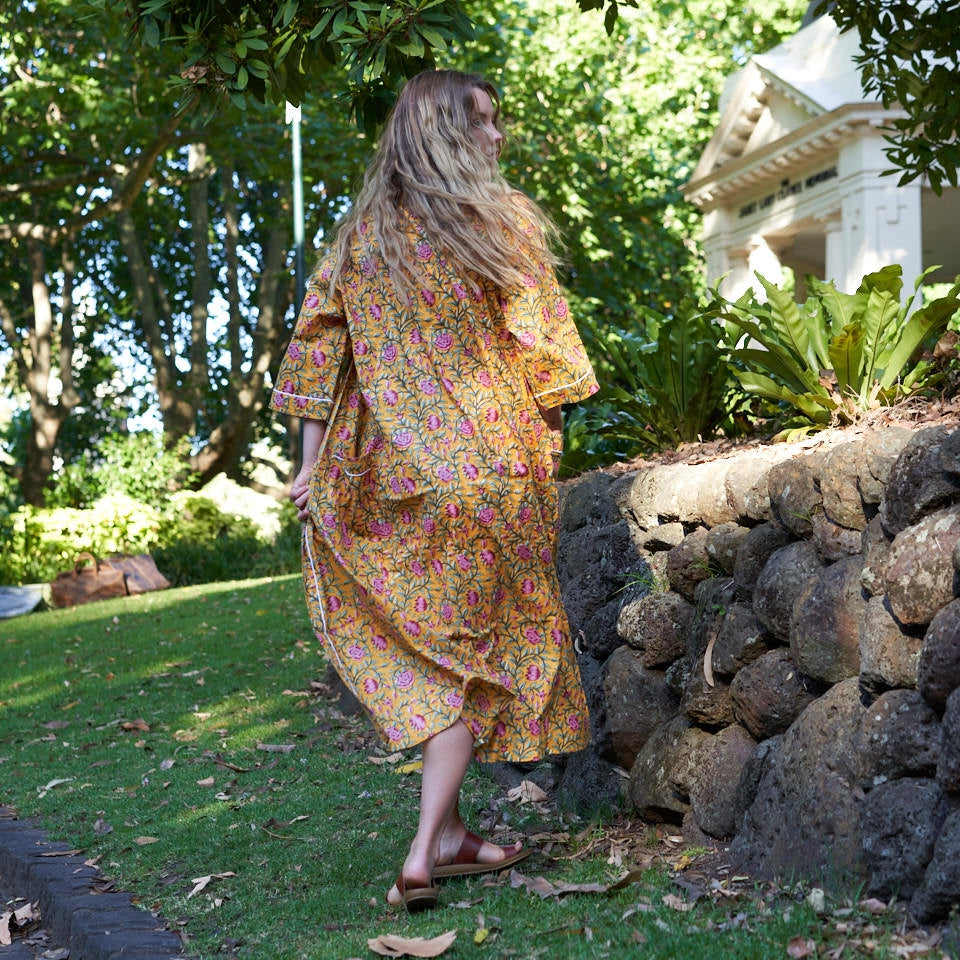 Serenity in Spring 100% Cotton Kimono Robe