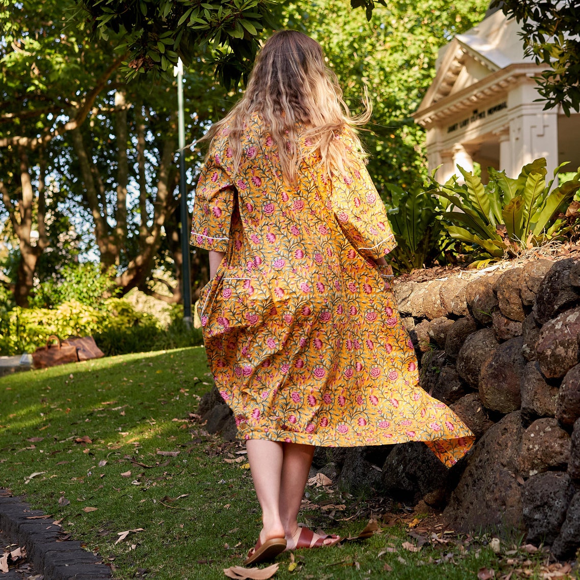 Serenity in Spring 100% Cotton Kimono Robe