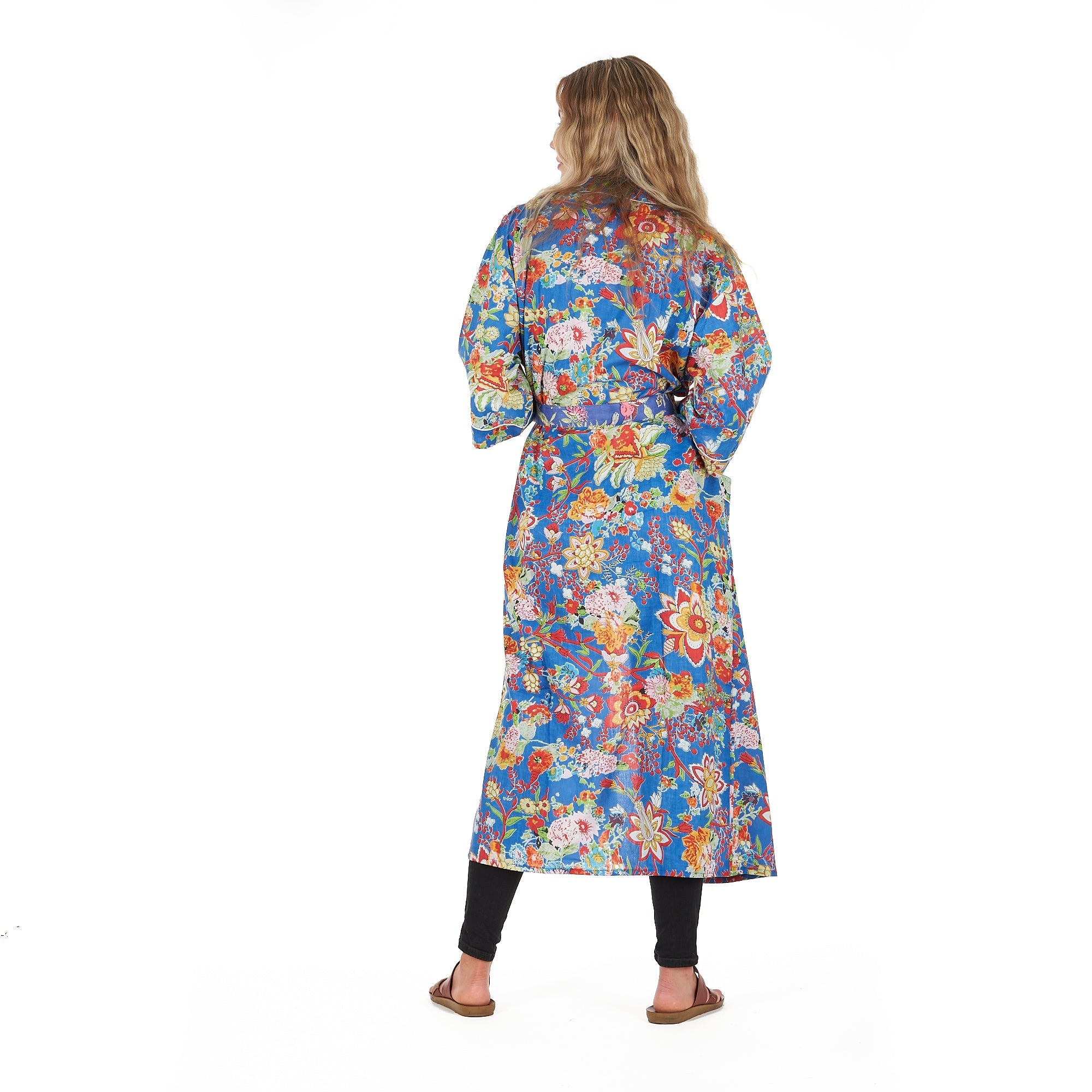 Forever In Blue Cotton Kimono Robe