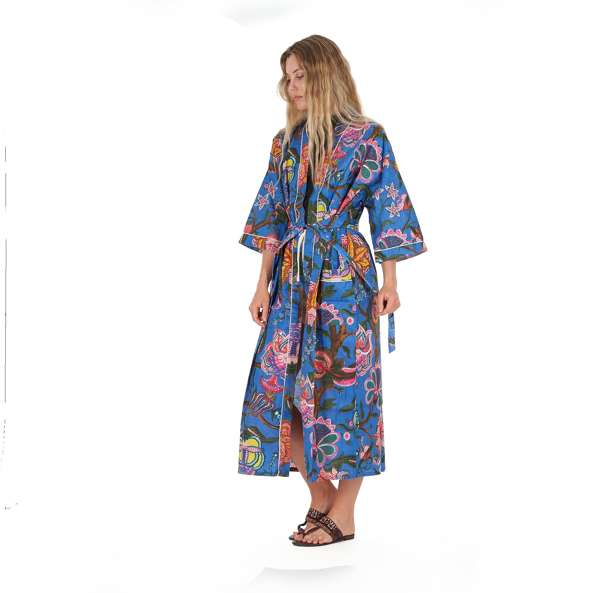Boldly Beautiful Cotton Kimono Robe