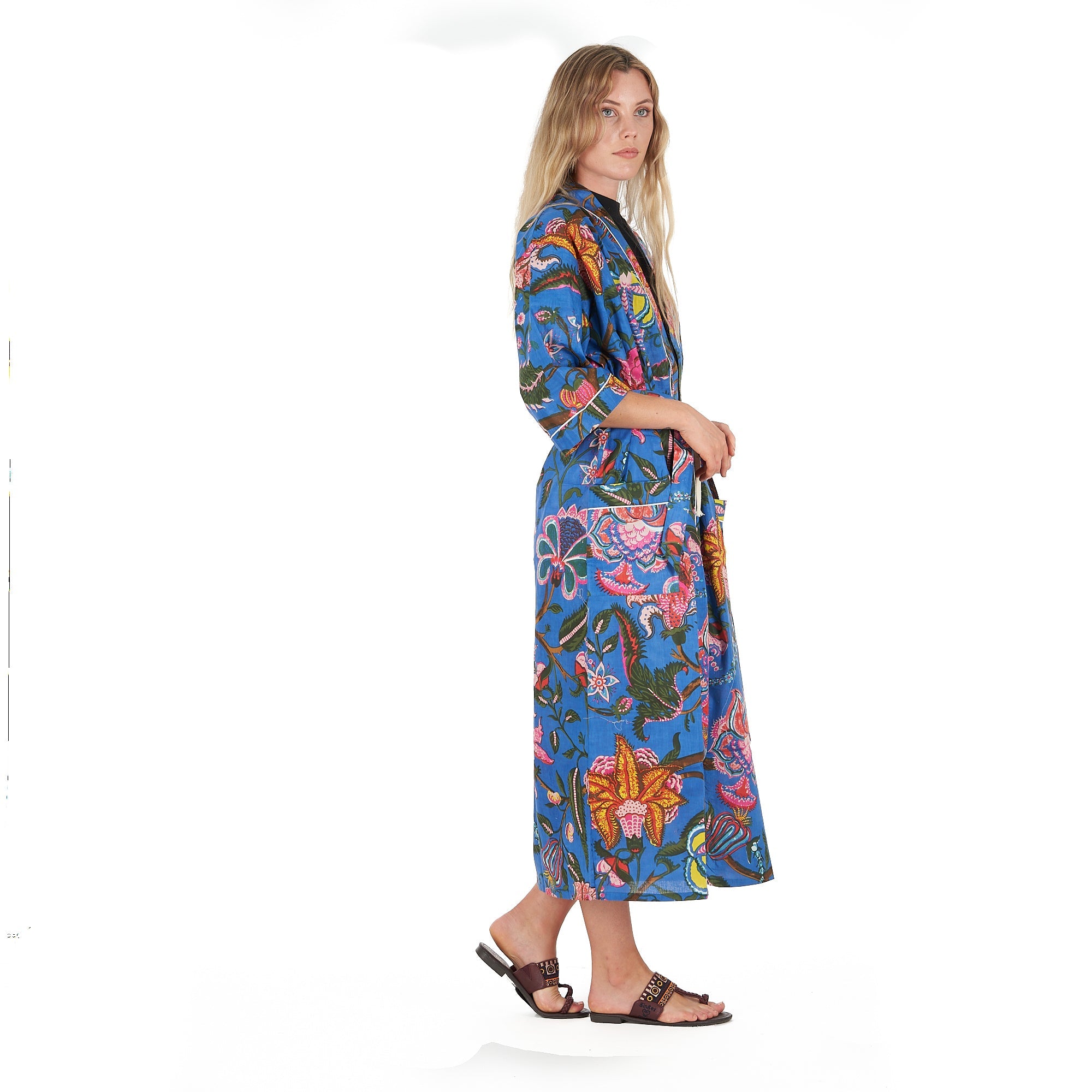 Boldly Beautiful Cotton Kimono Robe