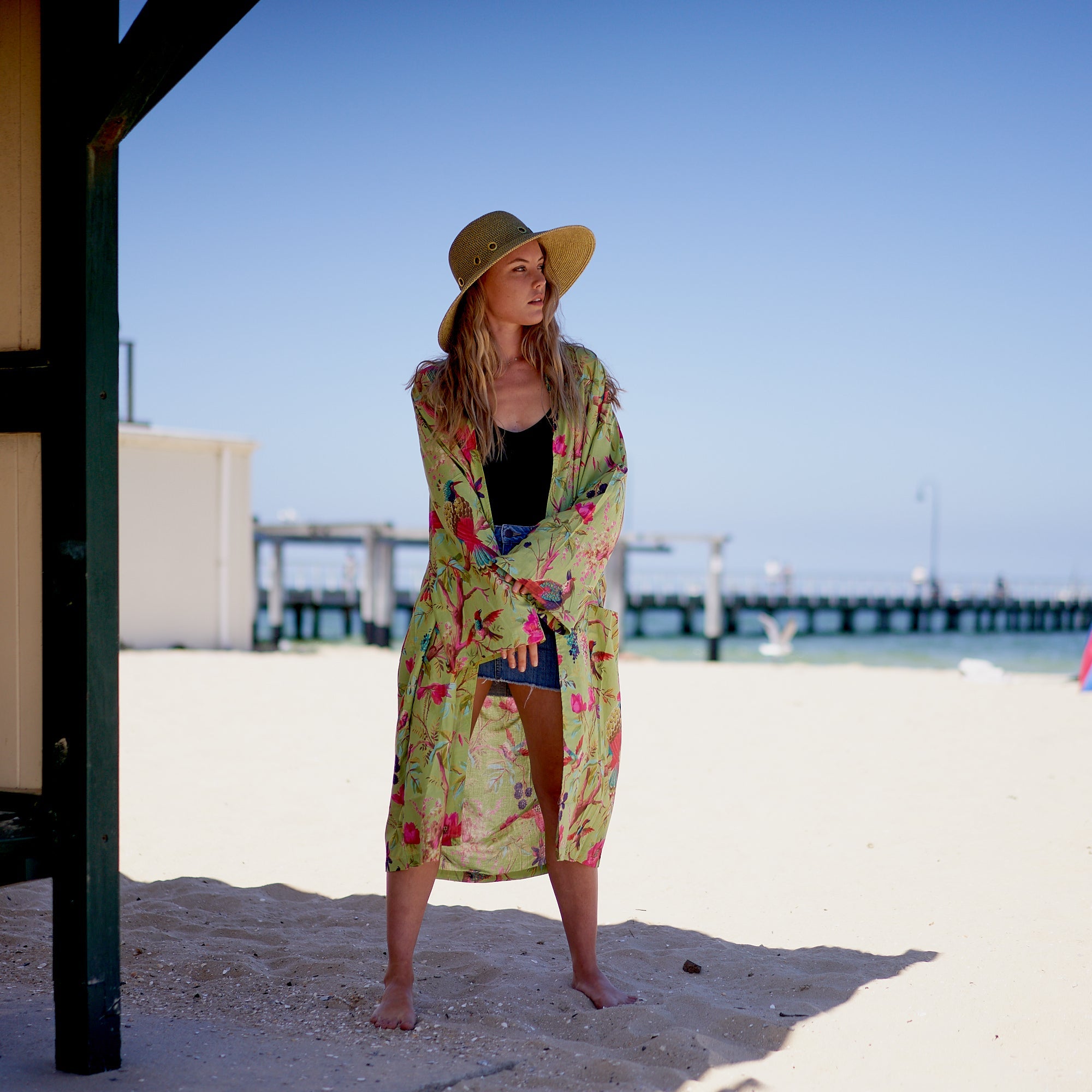 Weekend Escape Cotton Kimono Robe