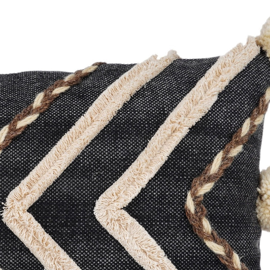 Wanderlust Whimsy Wool Cushion Cover - Handwoven