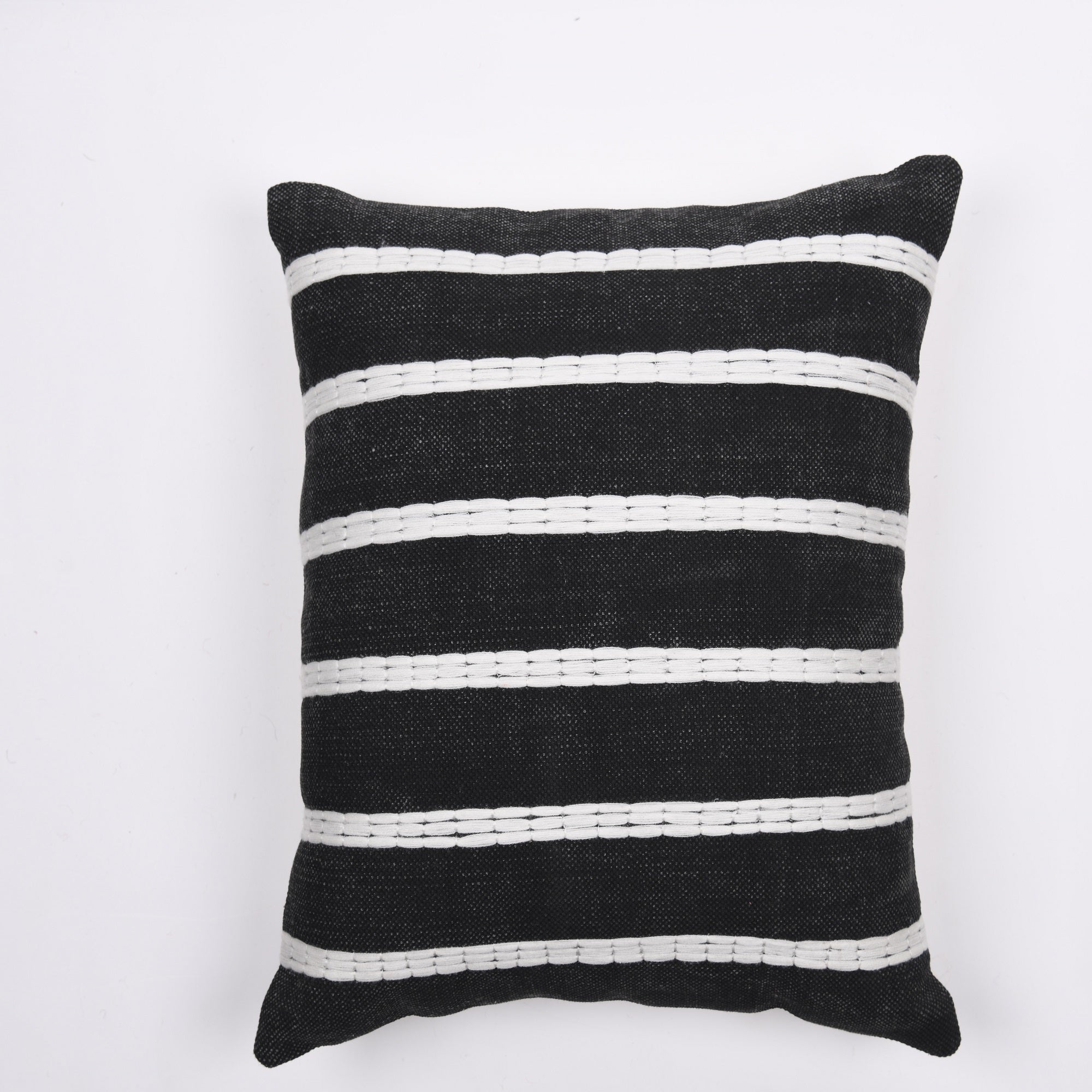 Country Chic Wool Cushion Cover - Handwoven