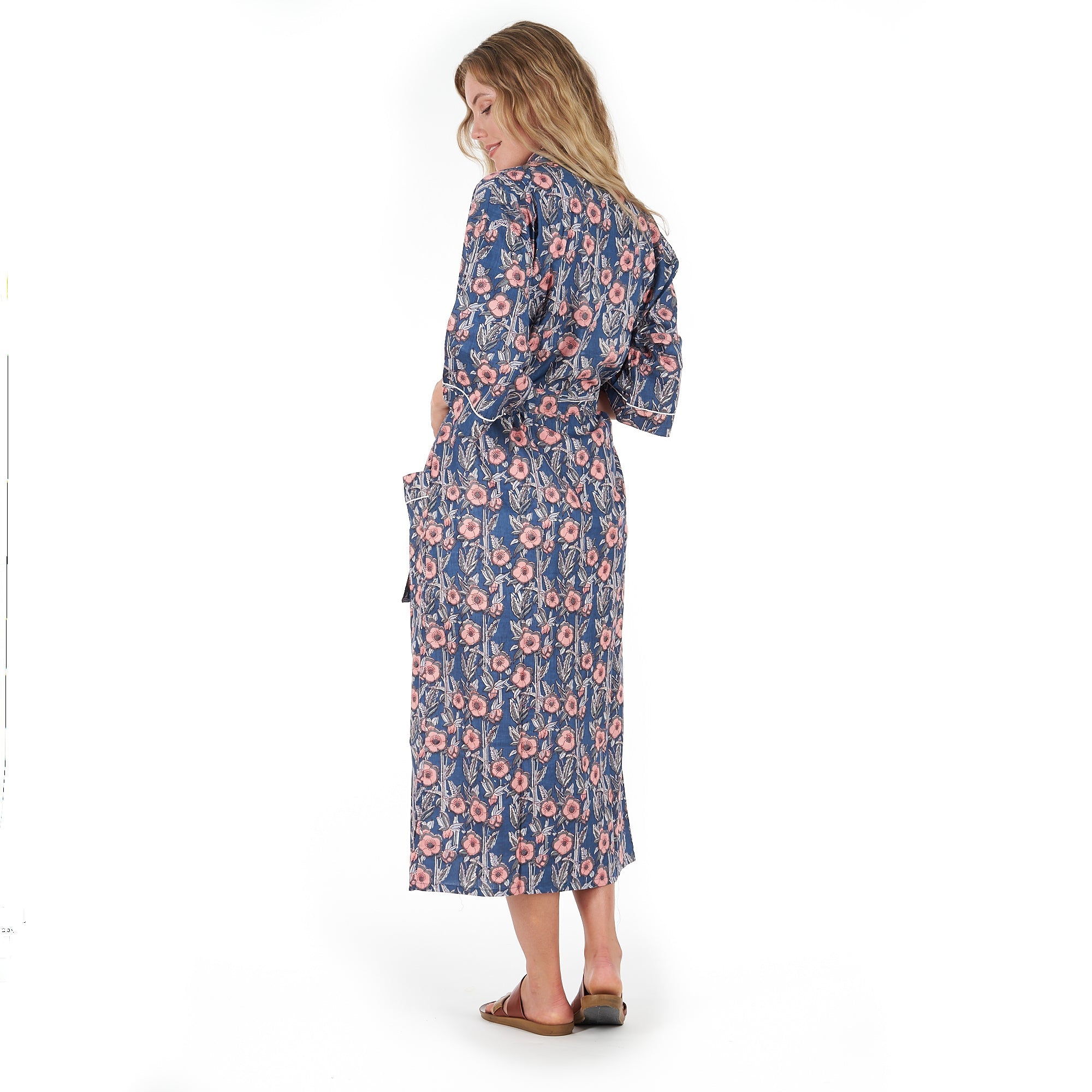 R & R Chic Cotton Kimono Robe