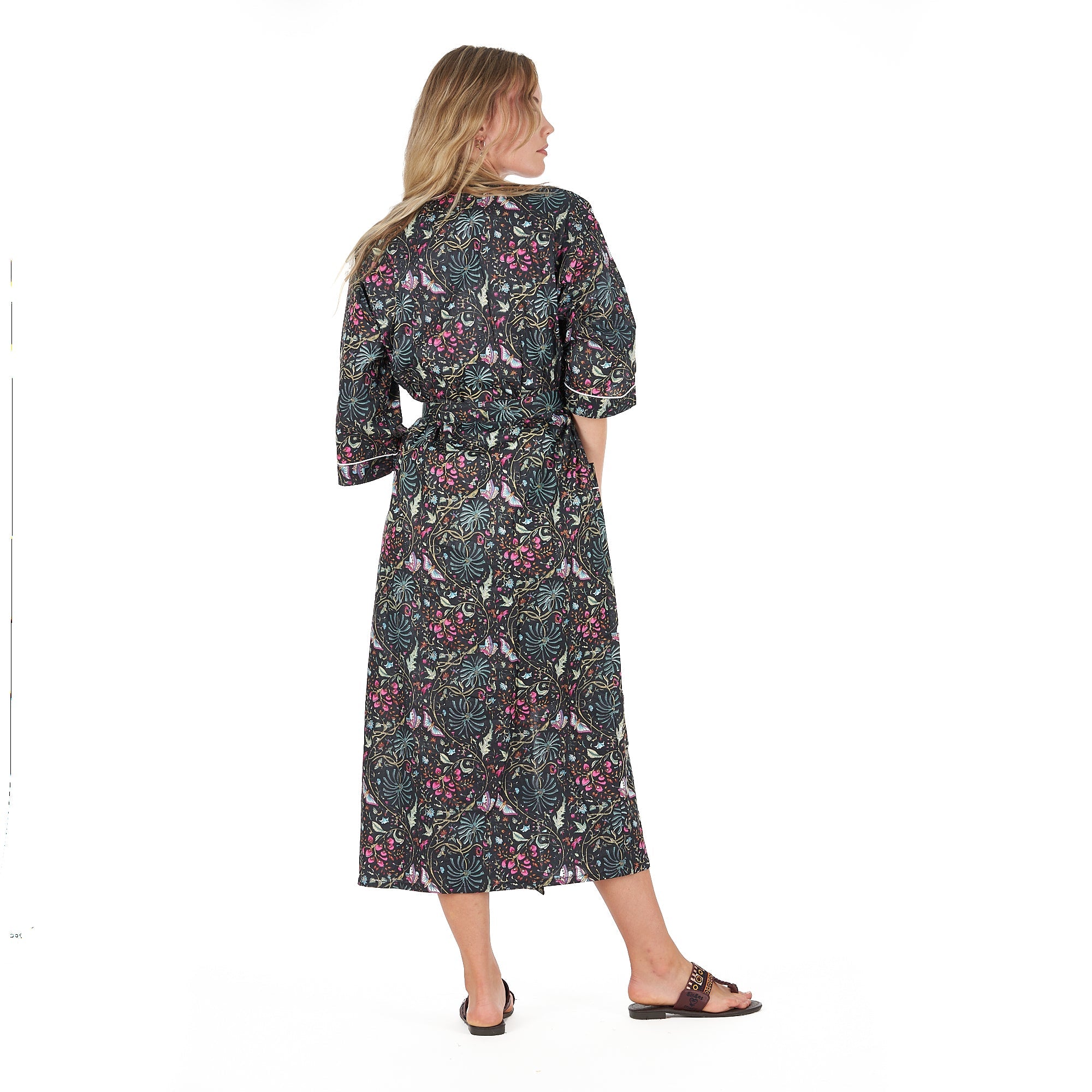 Evening Escape Cotton Kimono Robe