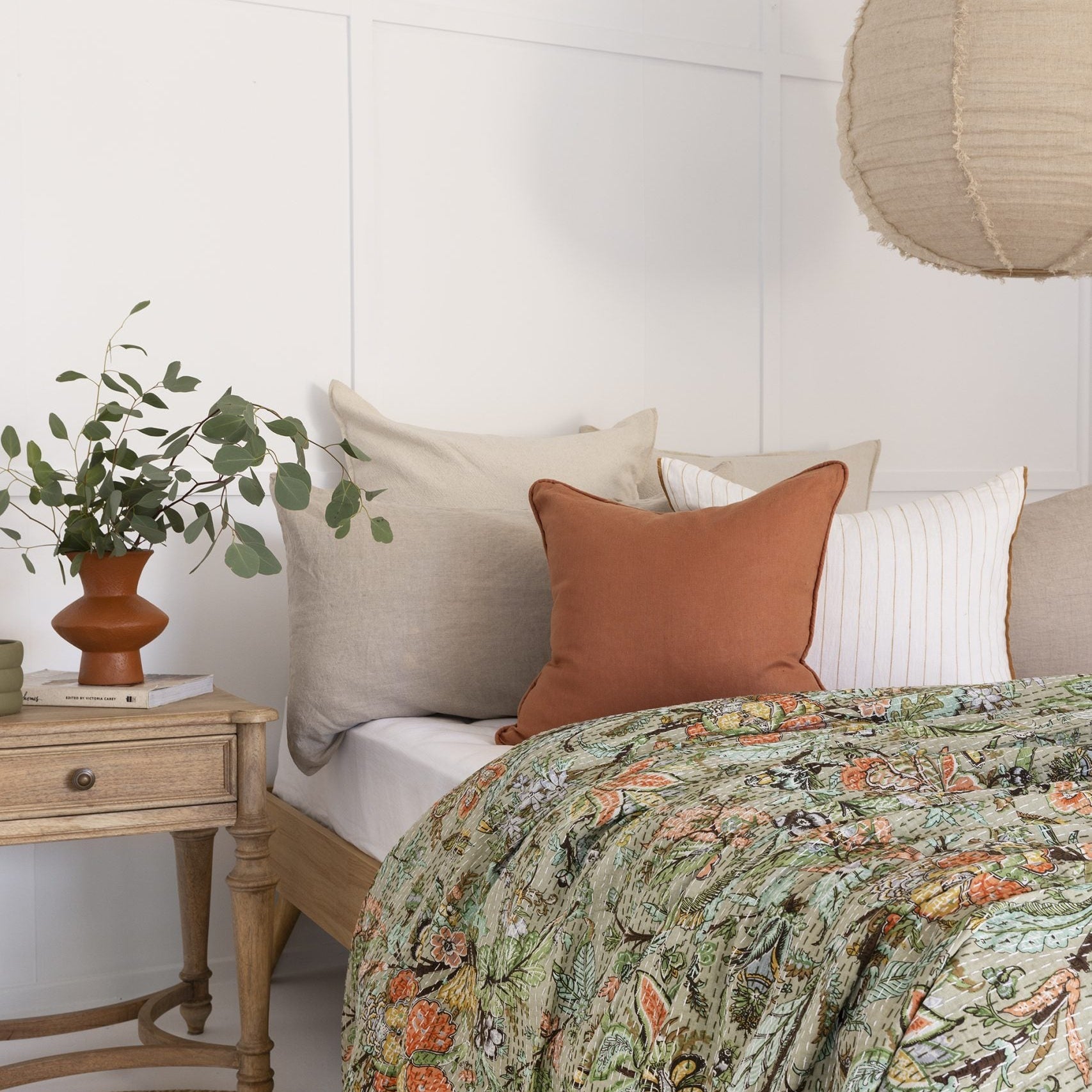 Esha Indian Kantha Quilt Throw – Unique Duvet