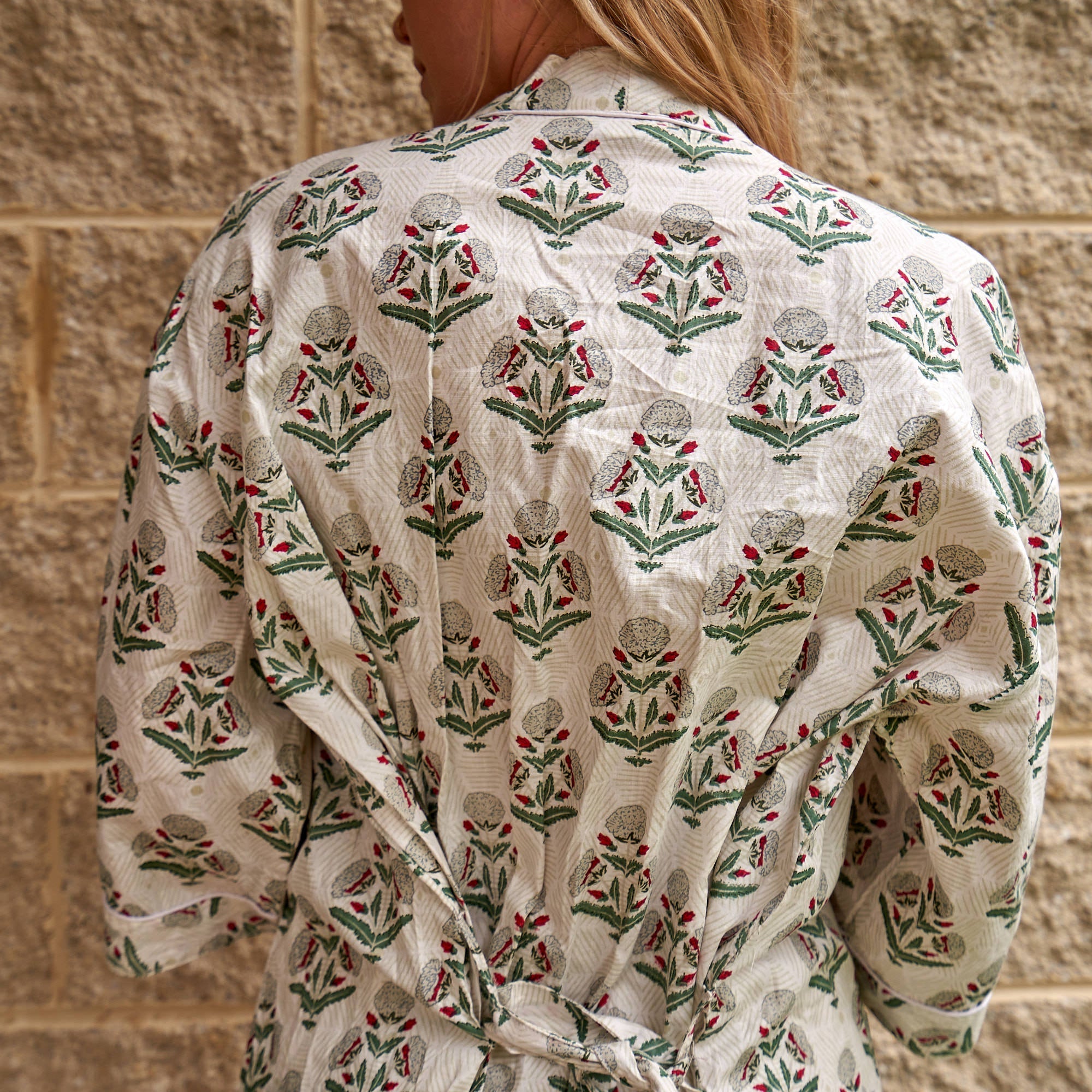 Indian Summer Dreams Cotton Kimono Robe