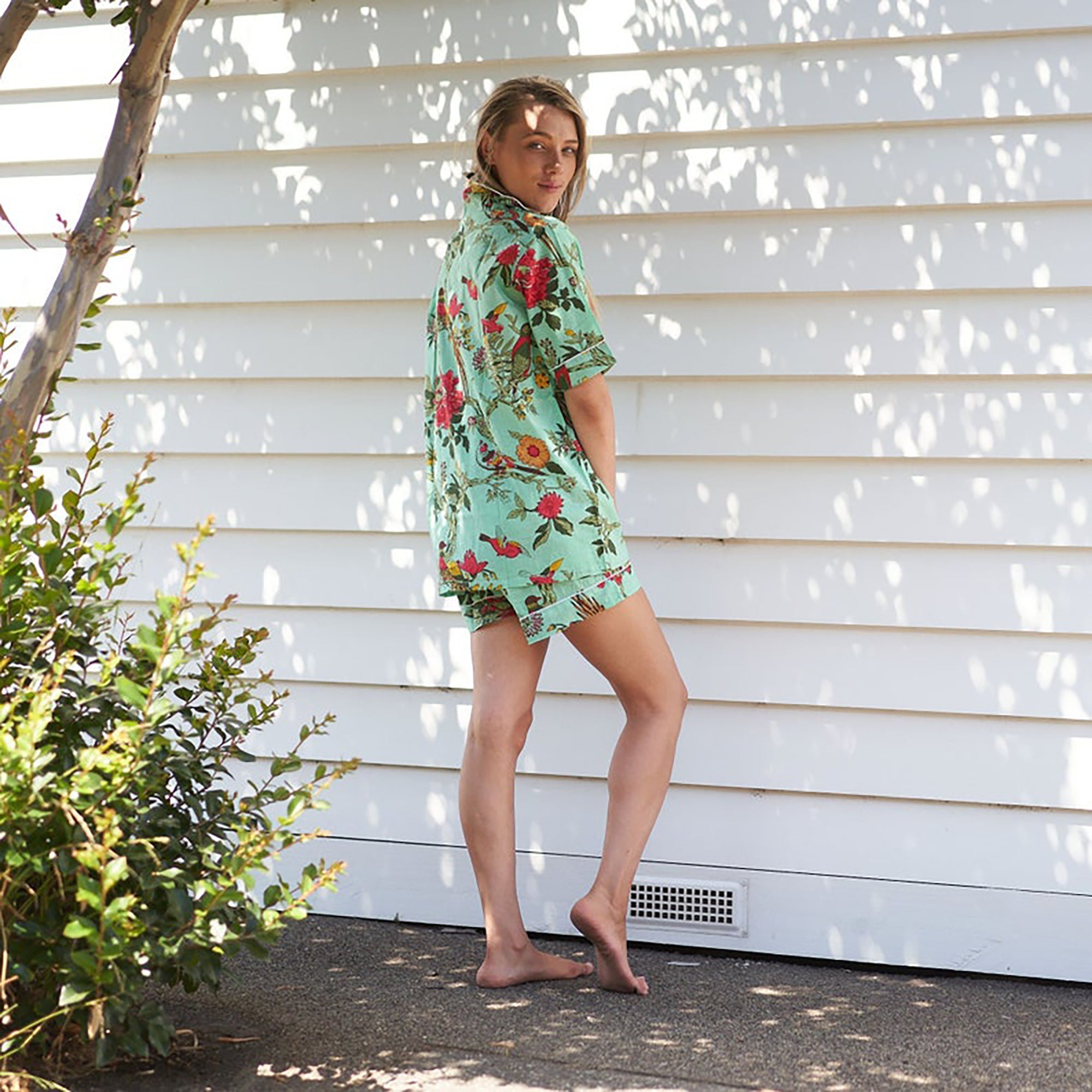 Mellow Mornings' 100% Cotton Pyjama Shorts Set | Soft & Cozy