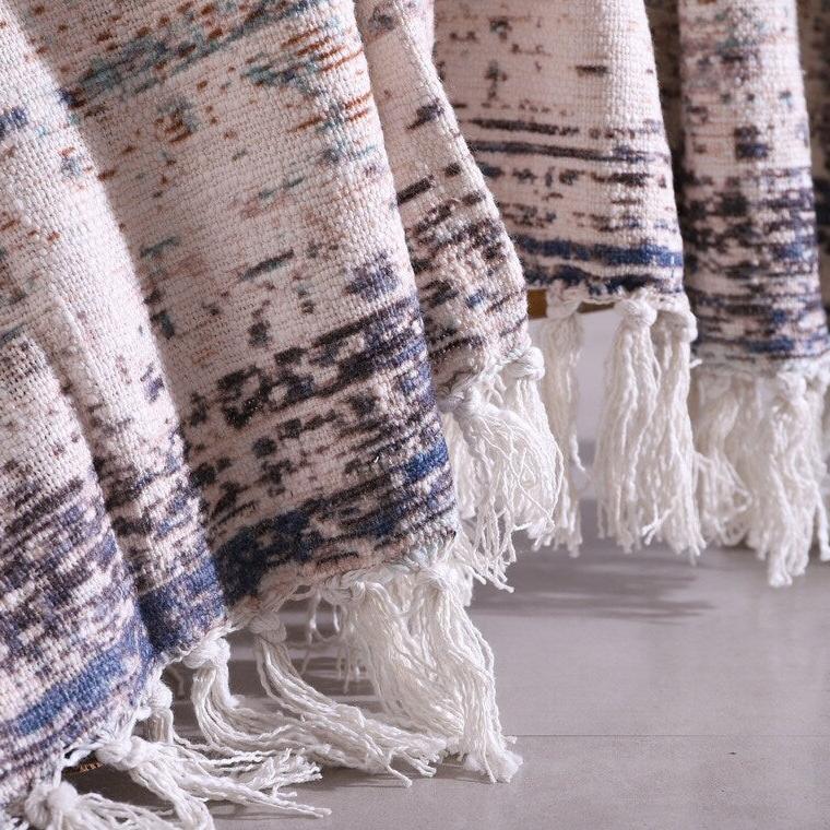 Cotton Throw Blanket - Boho White Rug | Luxe Comfort
