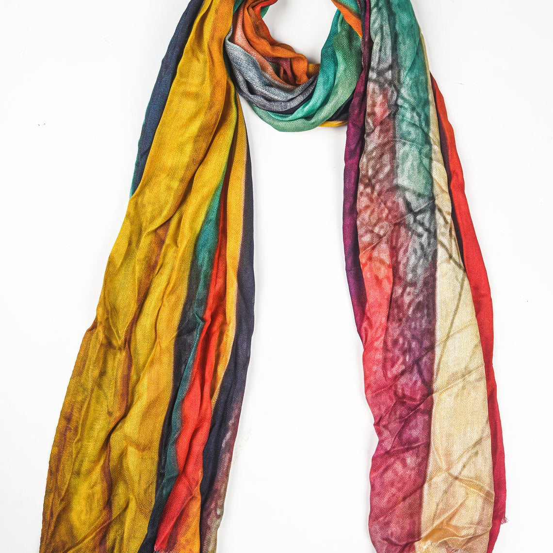 Silk Modal Scarf - Rainbow | Vibrant & Soft Accessory