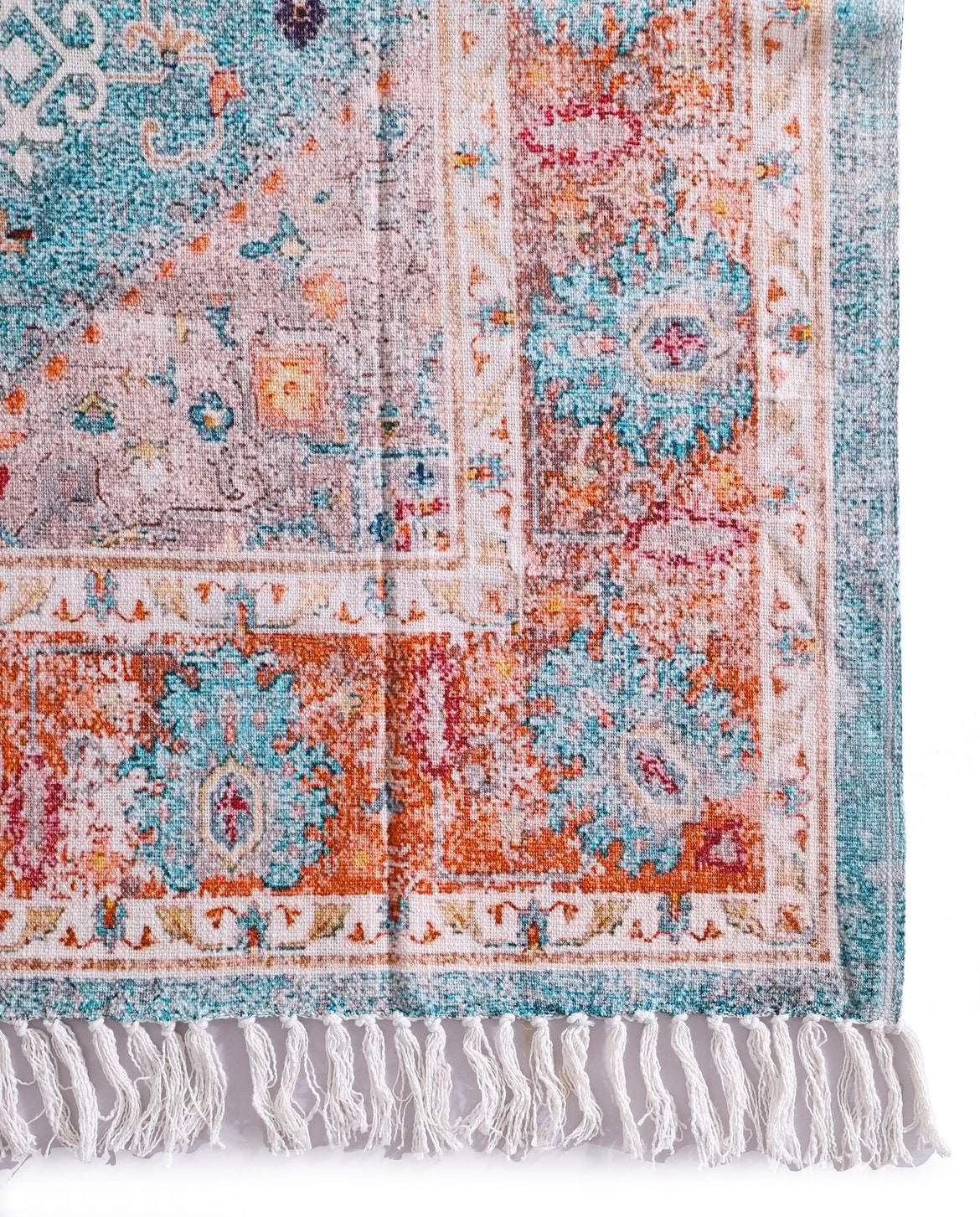 Luxury Throw Rug - Azure Wool | Rustic Home Decor