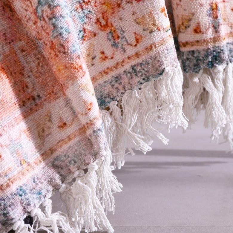 Luxury Throw Rug - Azure Wool | Rustic Home Decor