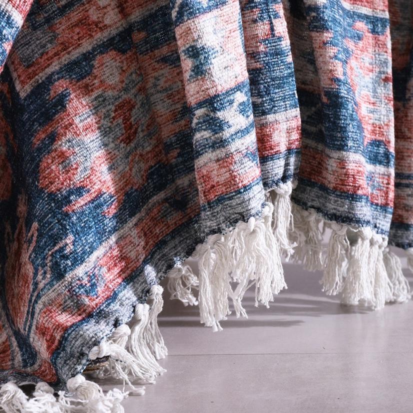 Luxury Wool Rug - Blue Rustic Decor | Boho Charm