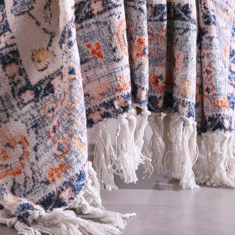 Cotton Throw Blanket - Boho Serene Rug | Soft & Cozy