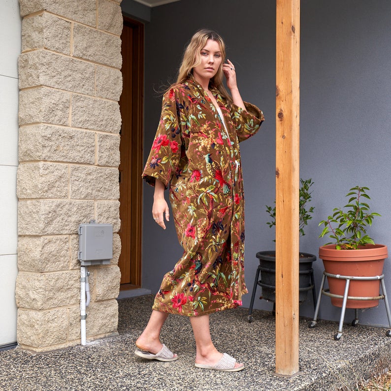 Velveteen Dreams - Velvet Kimono Robe