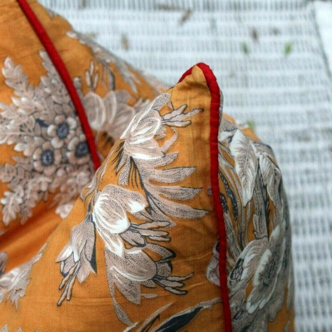 Blossom Retreat Handmade Cotton Cushion