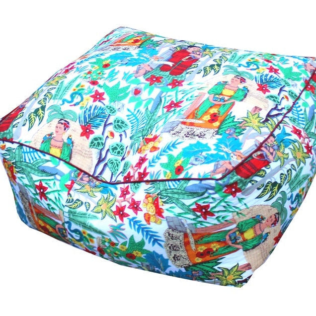 Kahlo's Garden Ottoman Cushion Cover