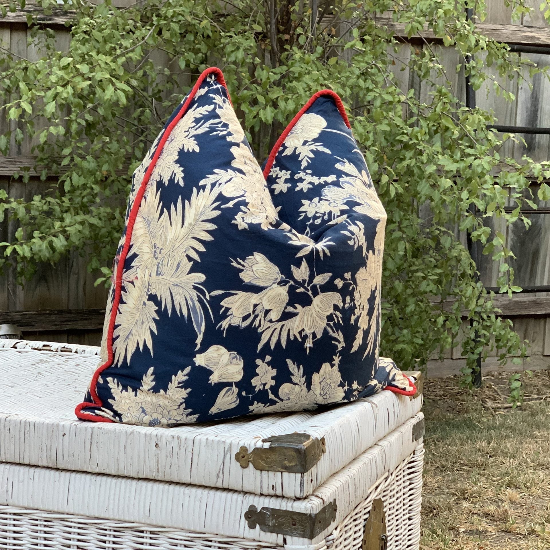 Vintage Blooms Handmade Cotton Cushion