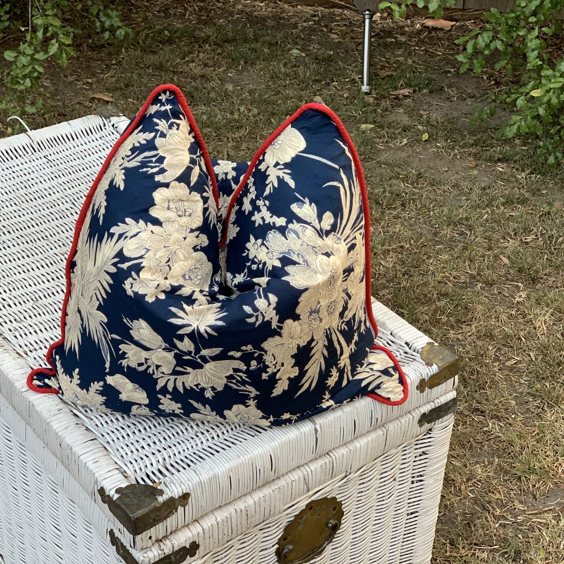 Vintage Blooms Handmade Cotton Cushion