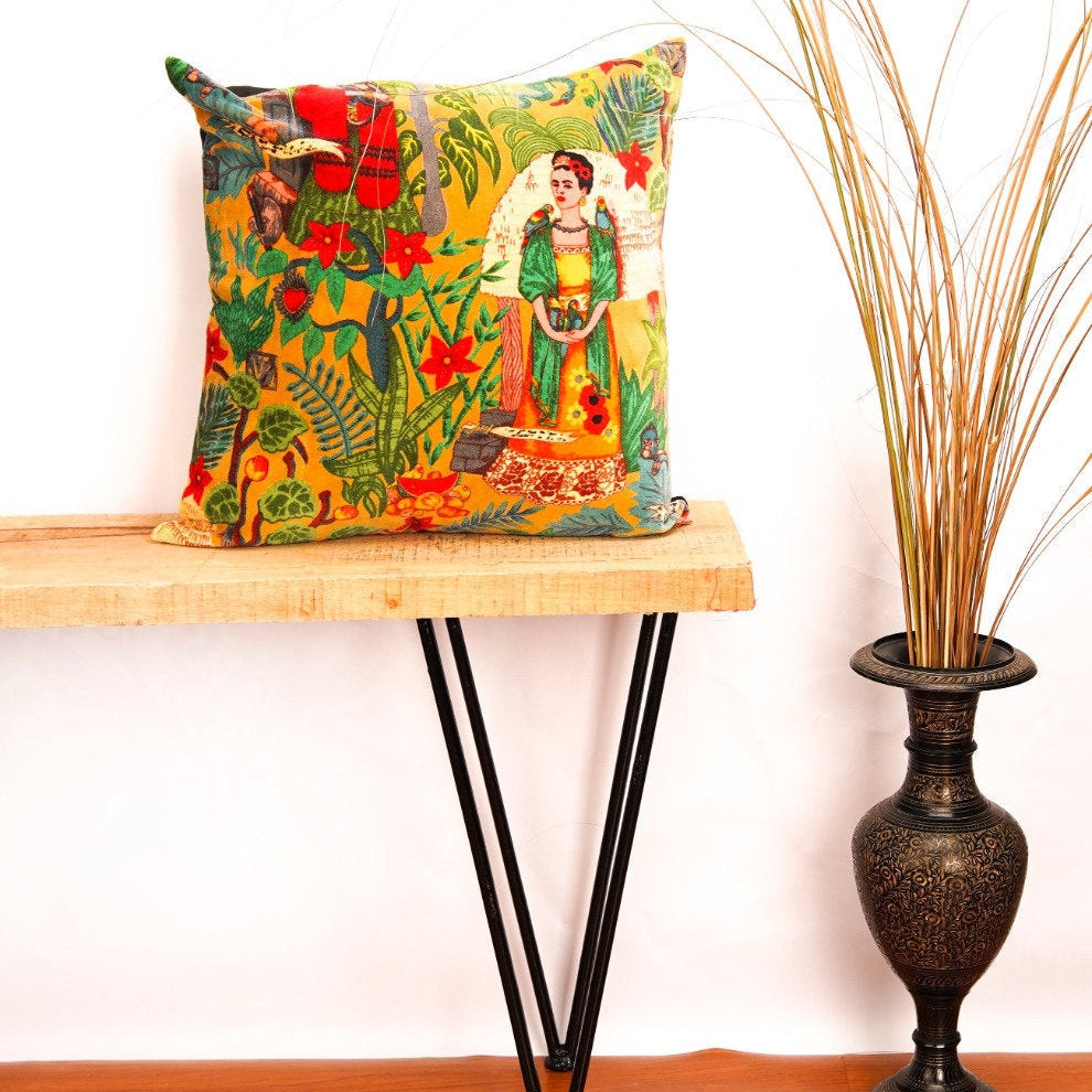 Frida's Legacy Velvet Cushion Cover